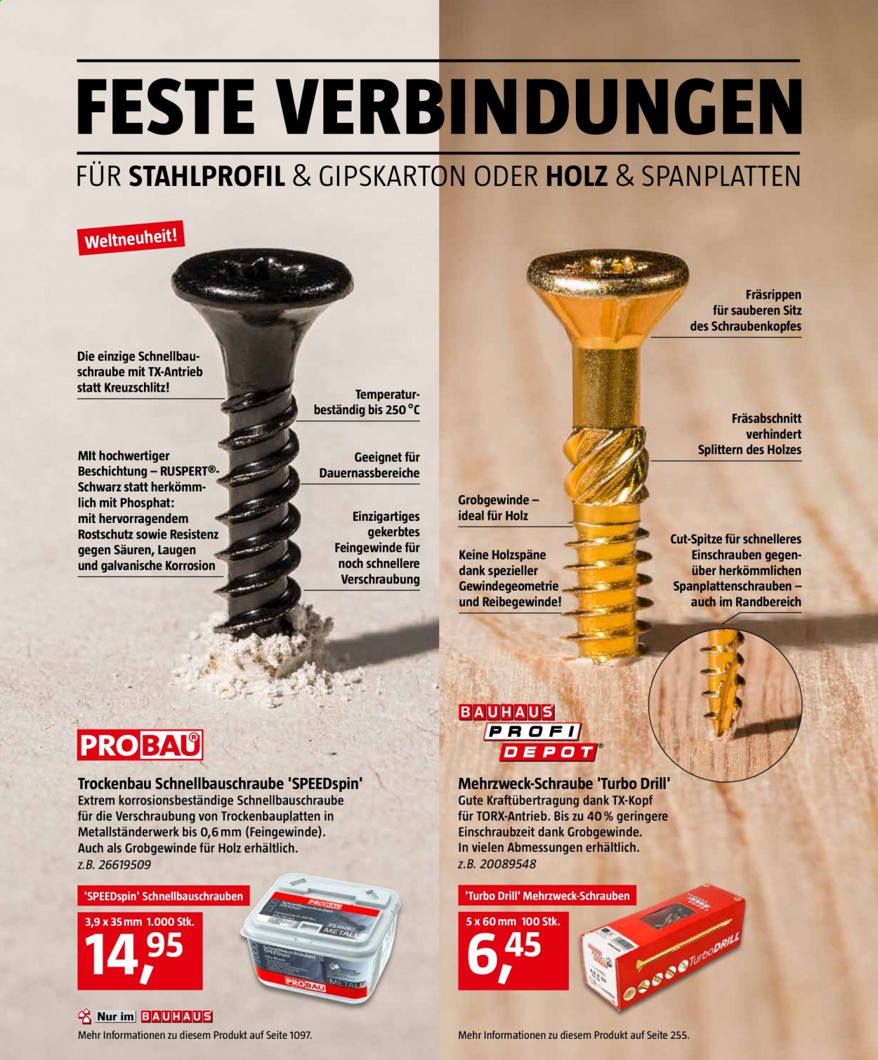 Bauhaus Prospekte . Seite 1172