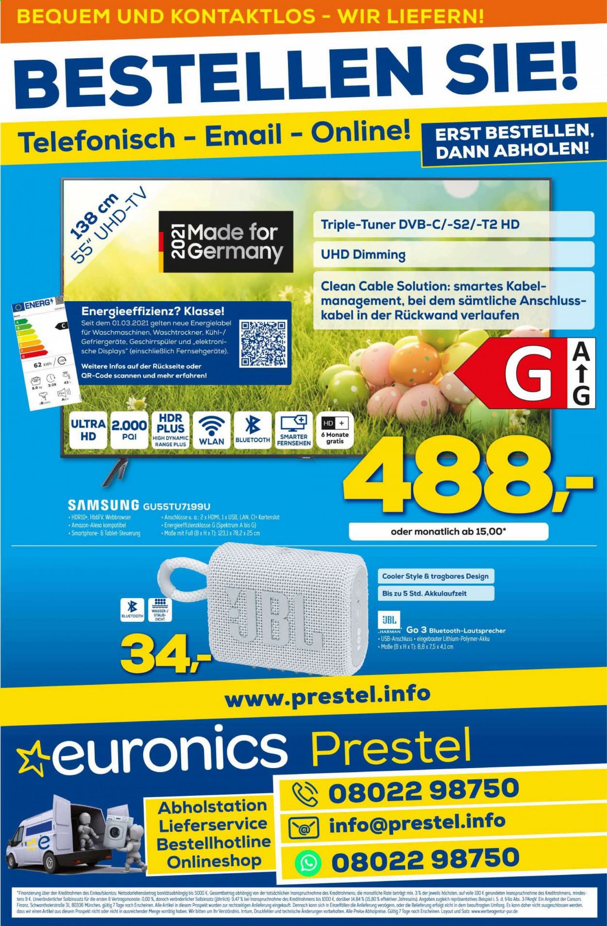 Euronics Prospekte  - 27.03.2021 - 2.04.2021. Seite 1