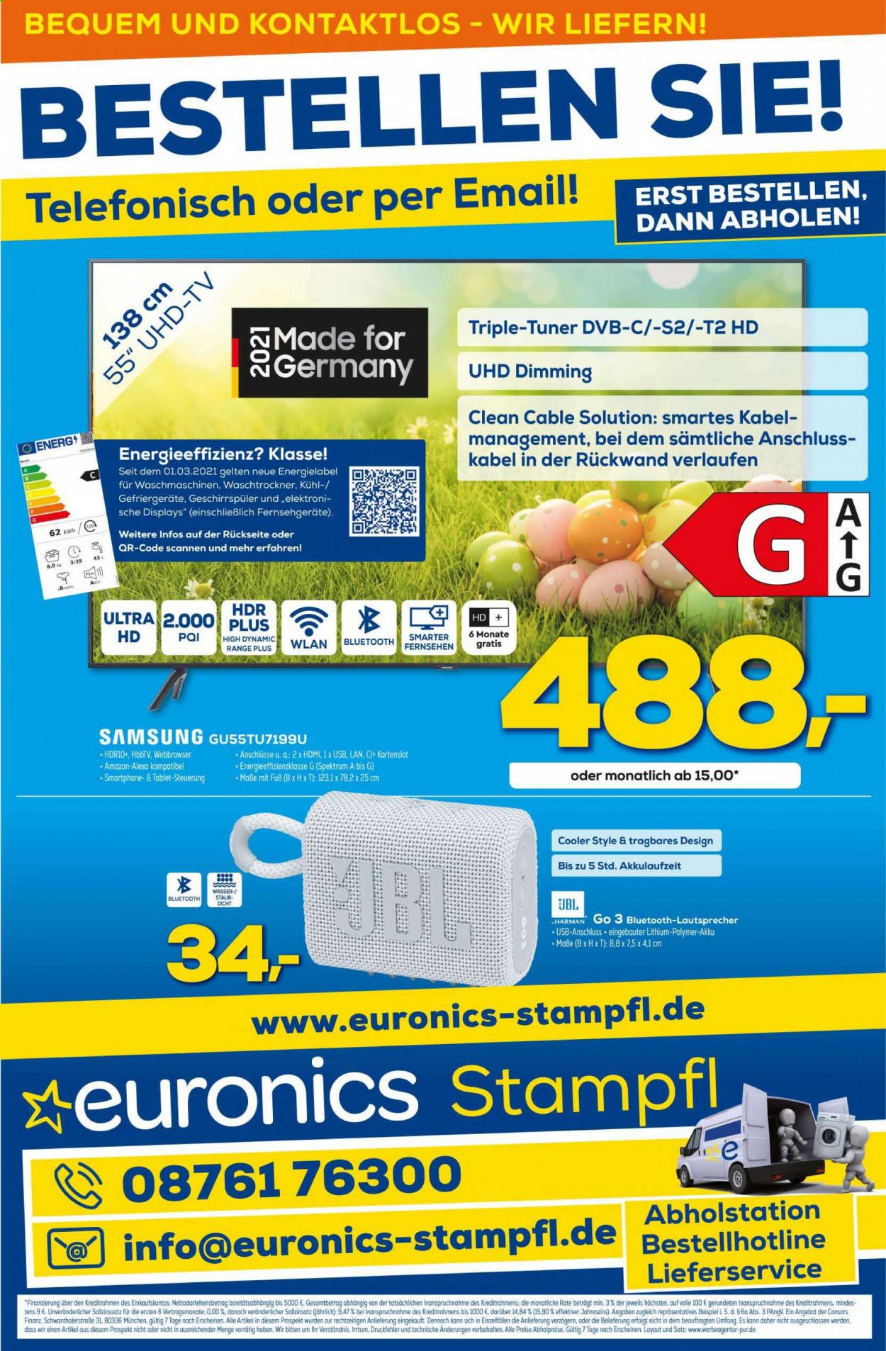 Euronics Prospekte  - 27.03.2021 - 2.04.2021. Seite 1