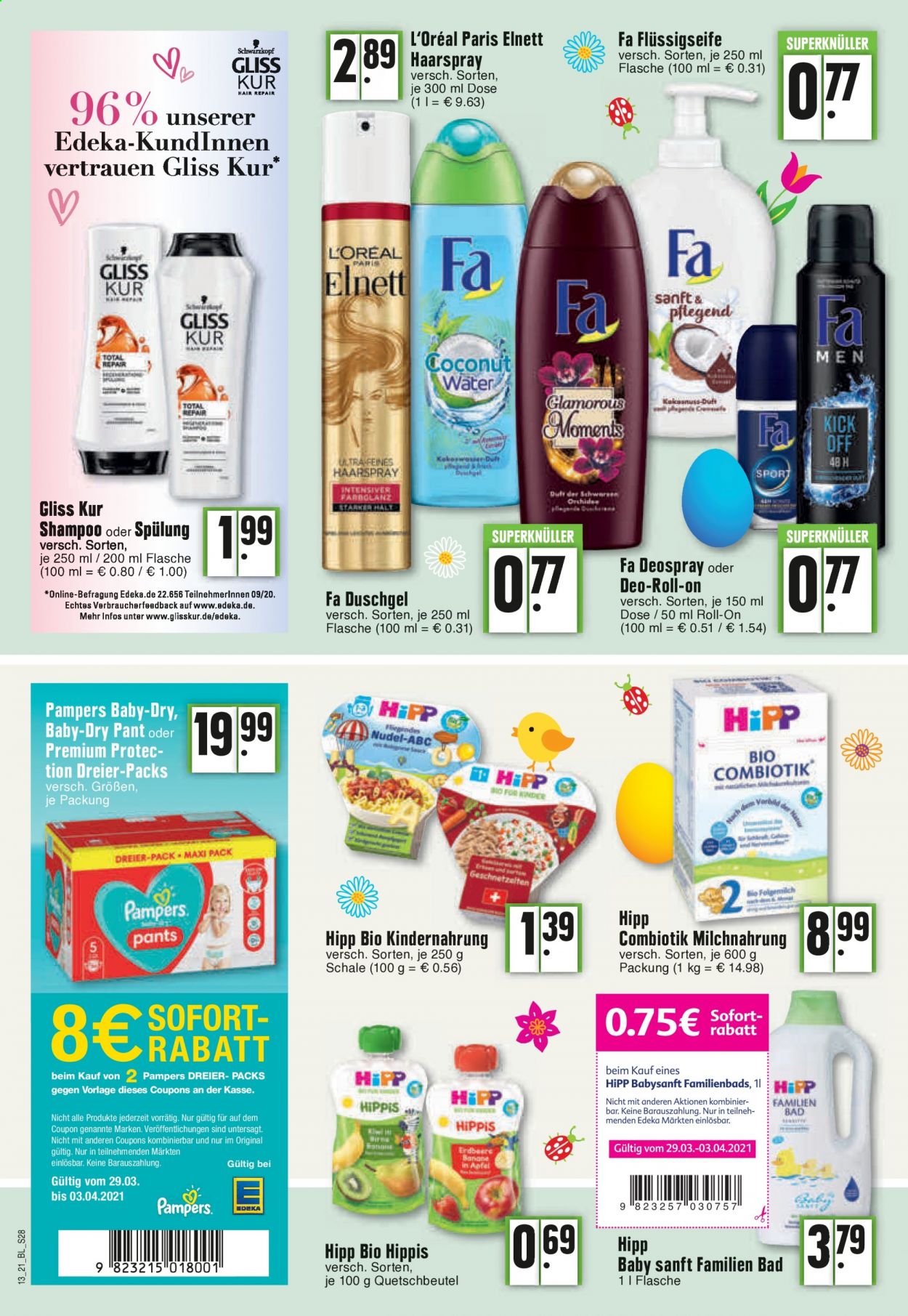 Edeka Prospekte  - 29.03.2021 - 3.04.2021. Seite 28