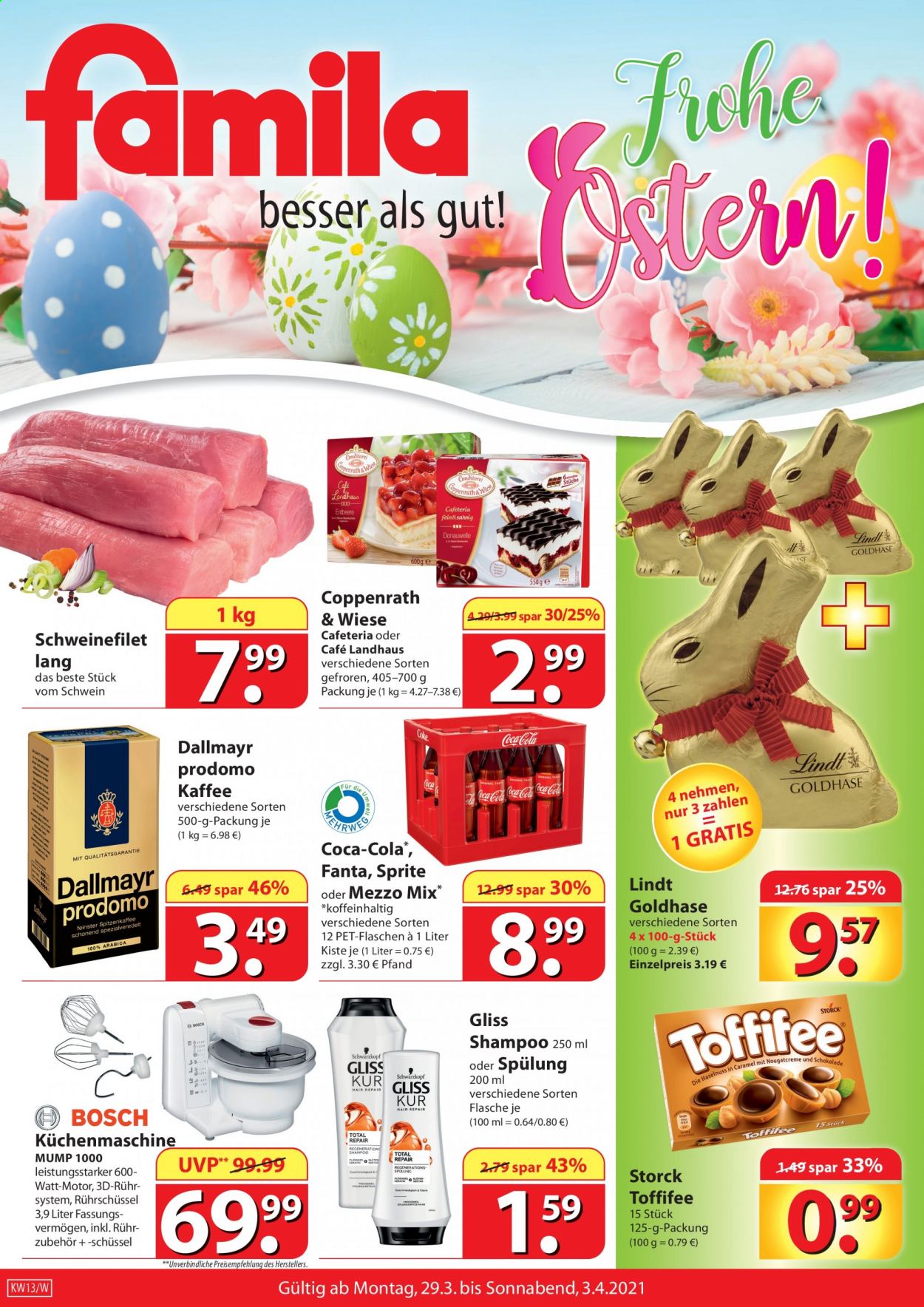 famila Prospekte  - 29.03.2021 - 3.04.2021. Seite 1