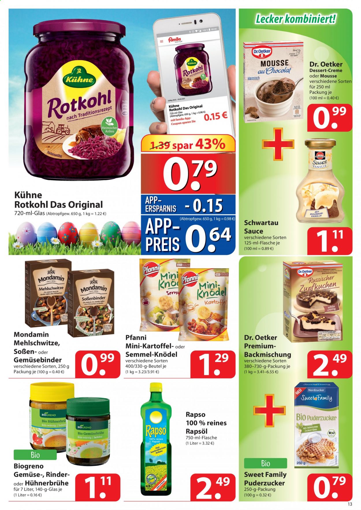 famila Prospekte  - 29.03.2021 - 3.04.2021. Seite 13