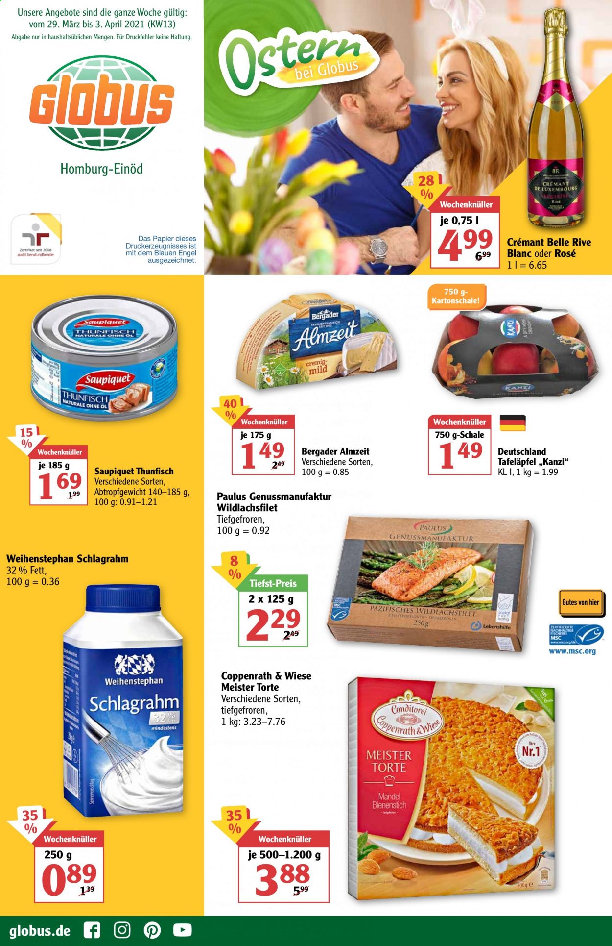 Globus Prospekte  - 29.03.2021 - 3.04.2021. Seite 1