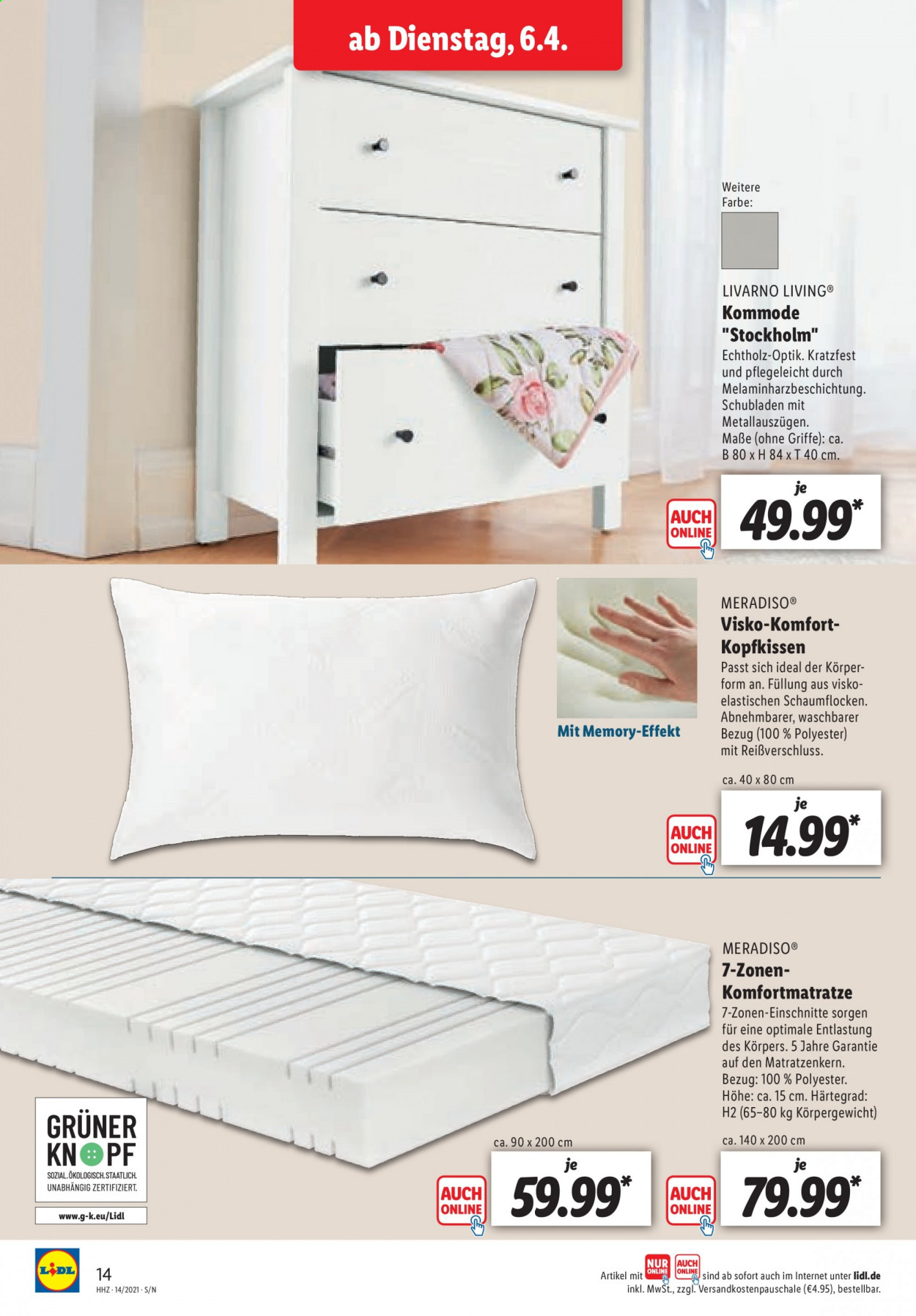 Lidl Prospekte  - 6.04.2021 - 10.04.2021. Seite 14