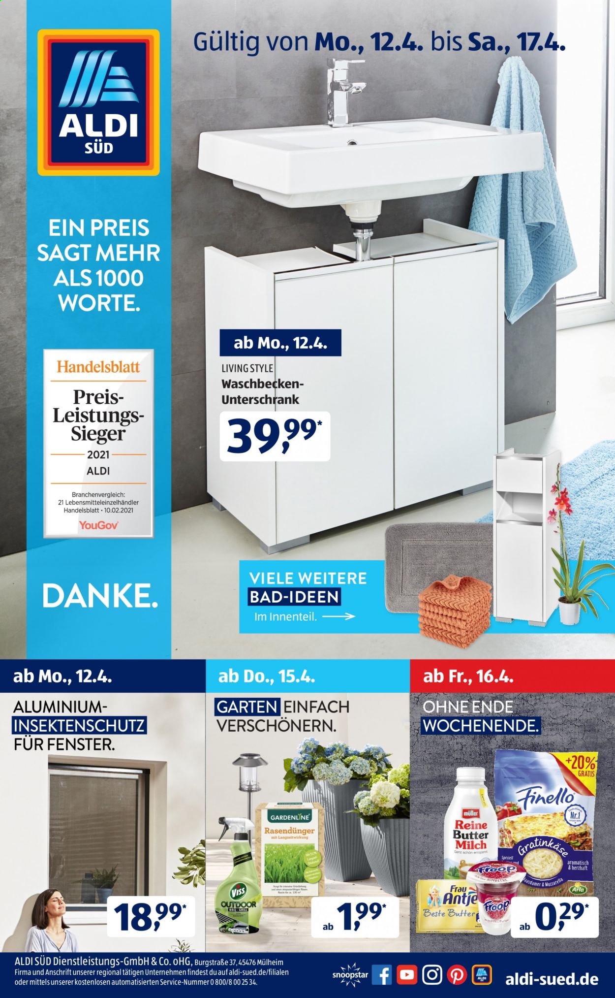 ALDI SÜD Prospekte  - 12.04.2021 - 17.04.2021. Seite 1