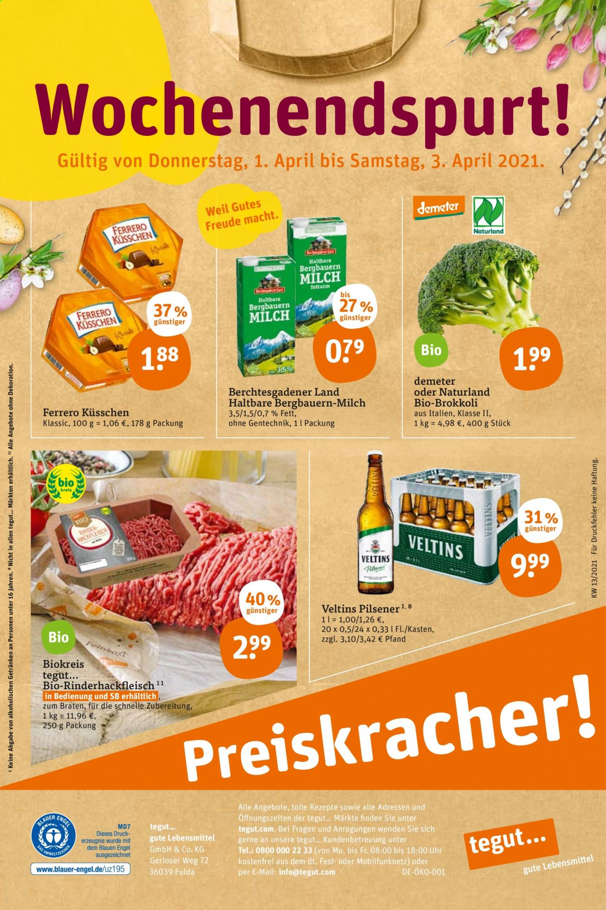 tegut... Prospekte  - 29.03.2021 - 3.04.2021. Seite 30