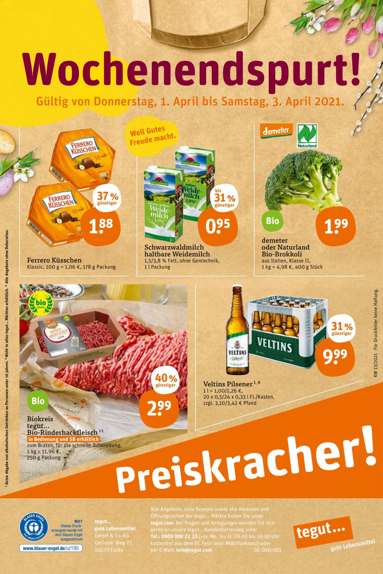 tegut... Prospekte  - 29.03.2021 - 3.04.2021. Seite 30