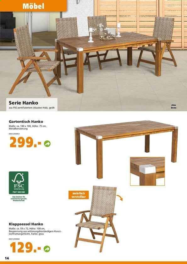 Globus Baumarkt Prospekte . Seite 14