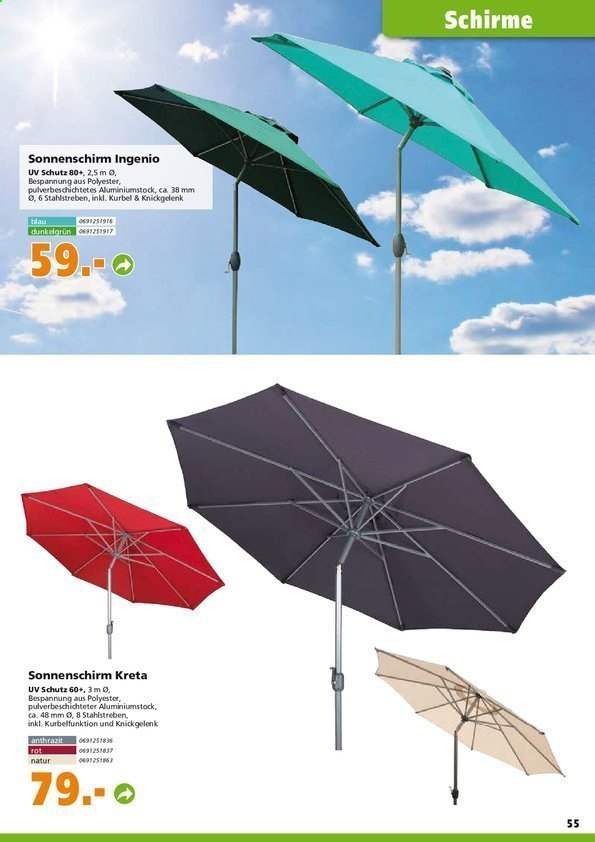 Globus Baumarkt Prospekte . Seite 55