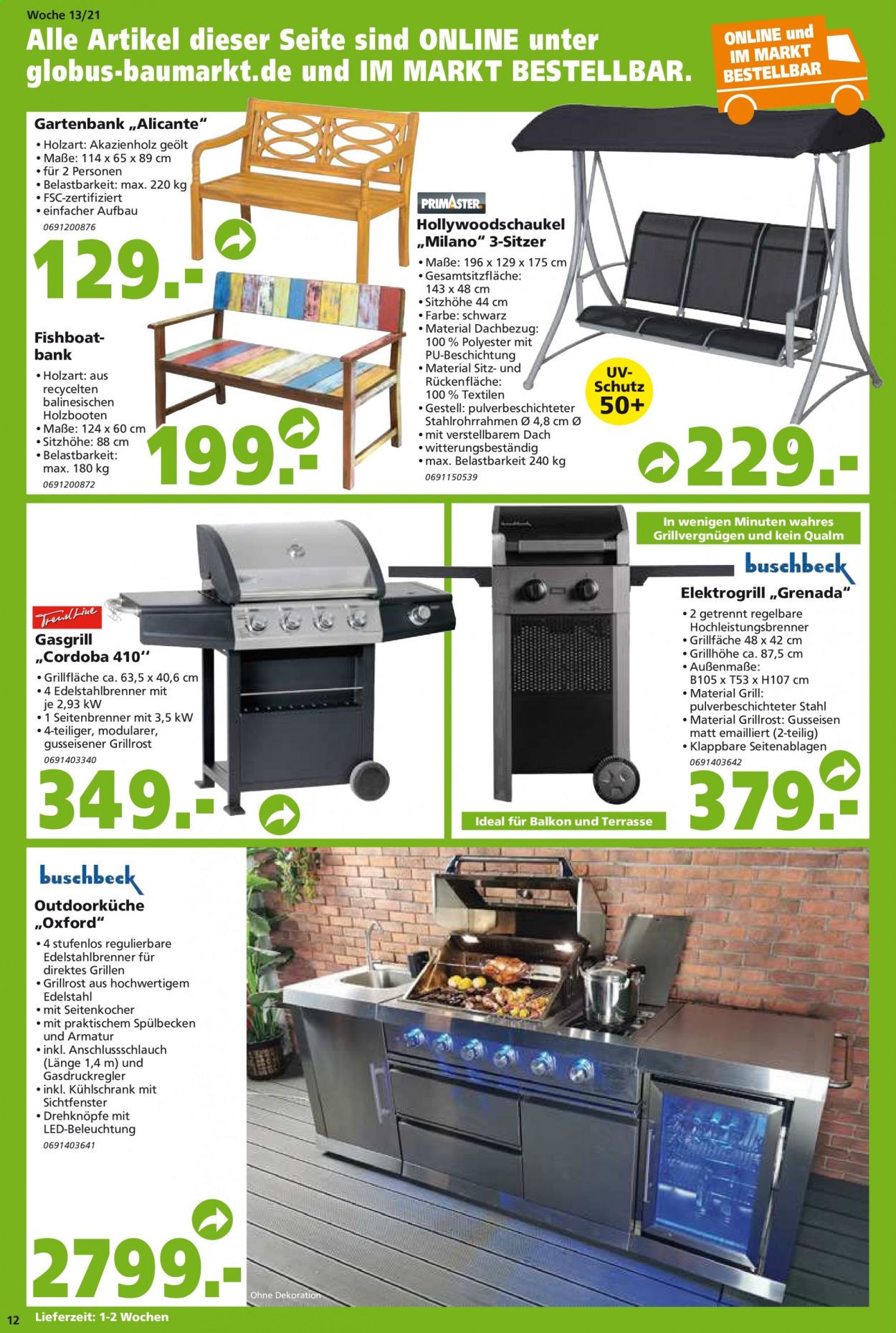 Globus Baumarkt Prospekte  - 29.03.2021 - 3.04.2021. Seite 12