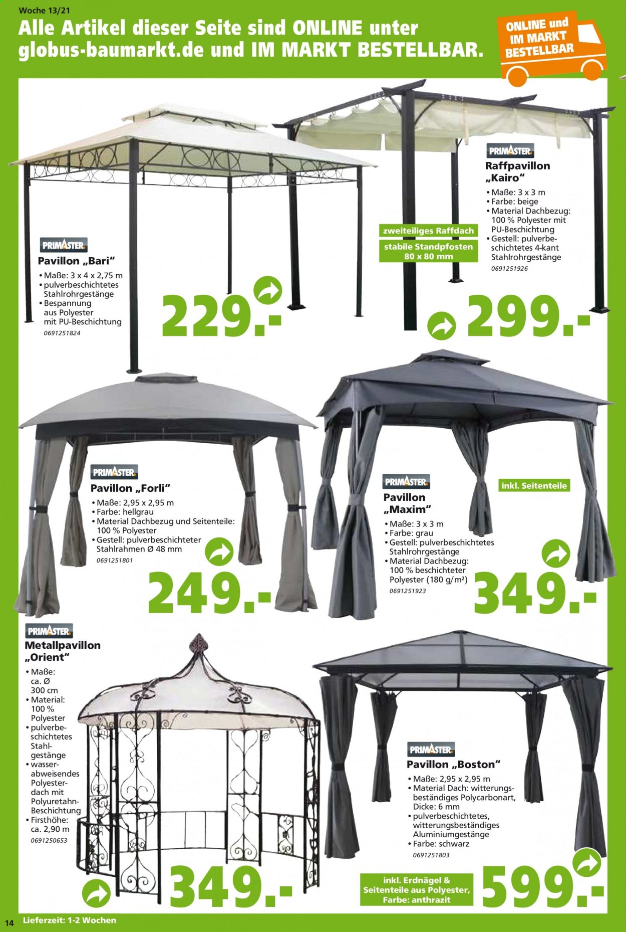 Globus Baumarkt Prospekte  - 29.03.2021 - 3.04.2021. Seite 14