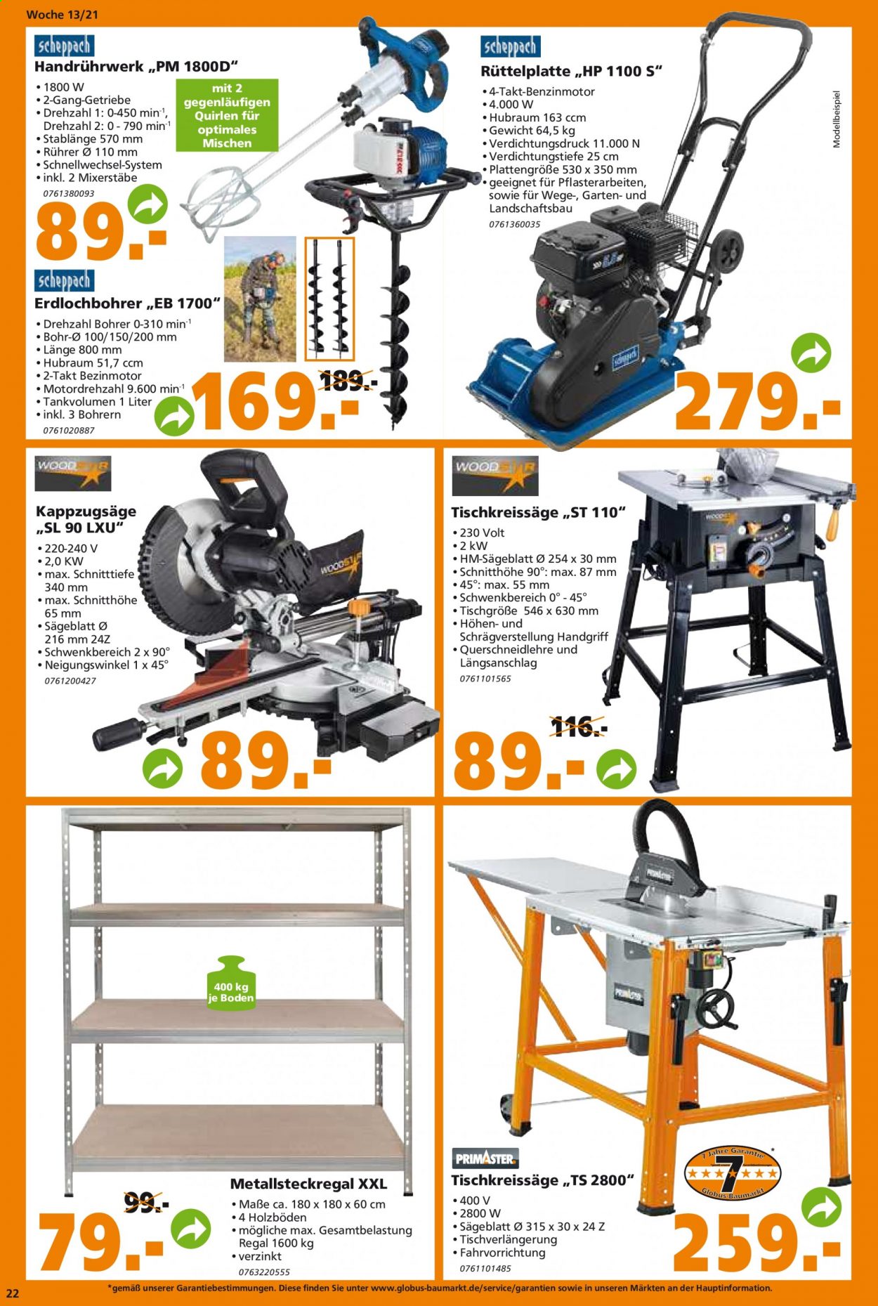 Globus Baumarkt Prospekte  - 29.03.2021 - 3.04.2021. Seite 22