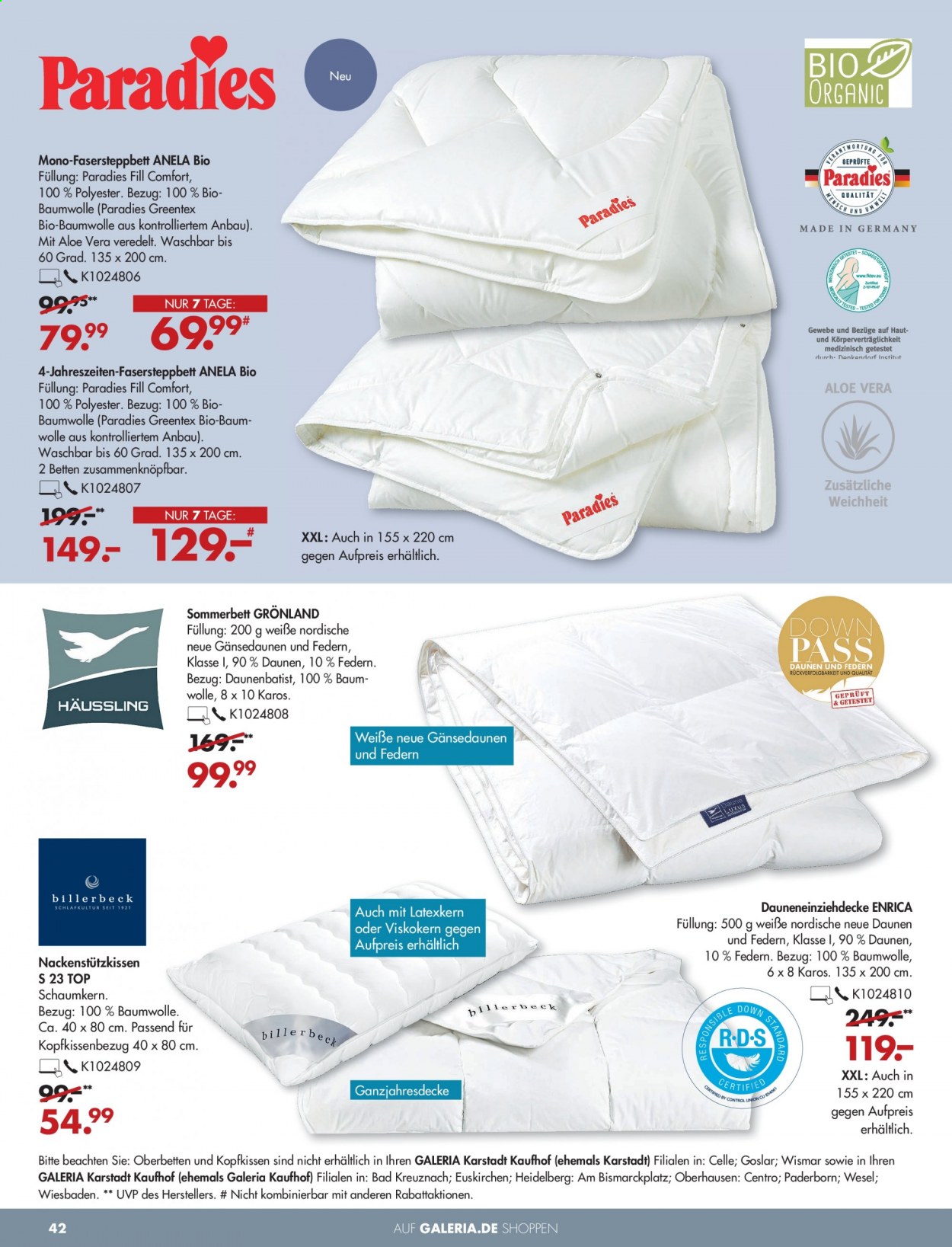 GALERIA Karstadt Kaufhof Prospekte  - 29.03.2021 - 5.04.2021. Seite 42