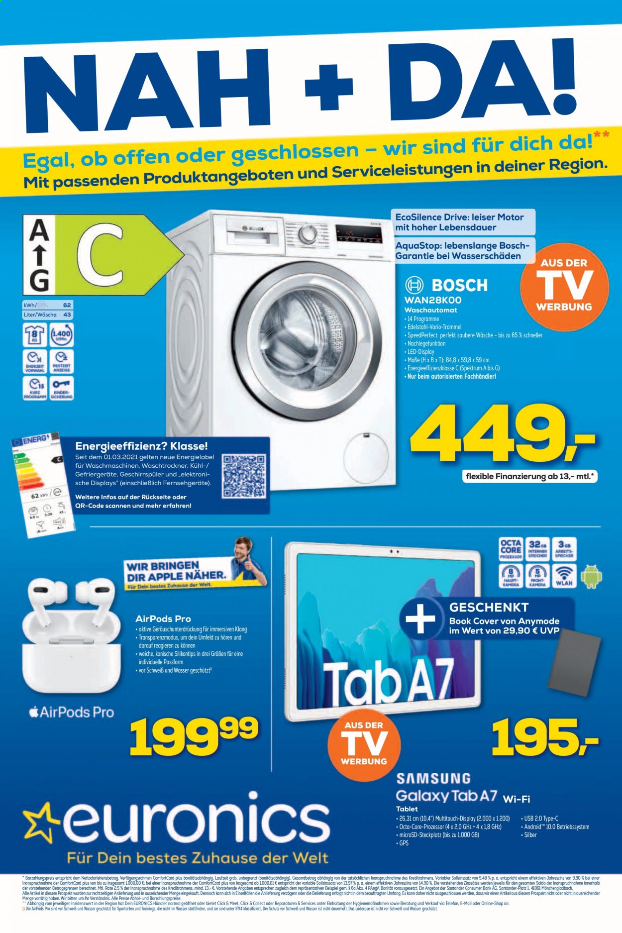 Euronics Prospekte  - 31.03.2021 - 6.04.2021. Seite 1