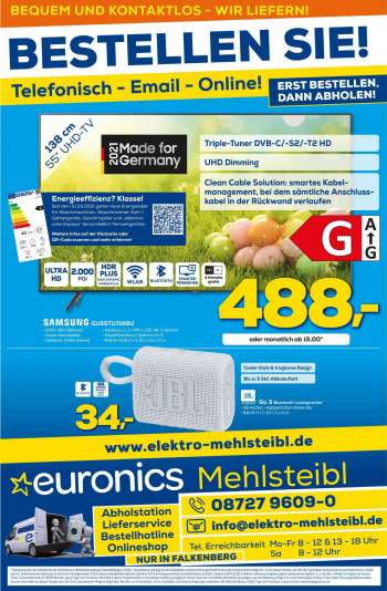 Prospekte Euronics - 31.3.2021 - 6.4.2021.