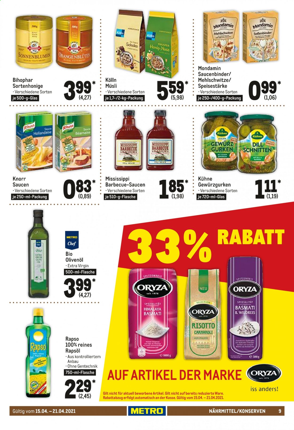 Metro Prospekte  - 15.04.2021 - 21.04.2021. Seite 9