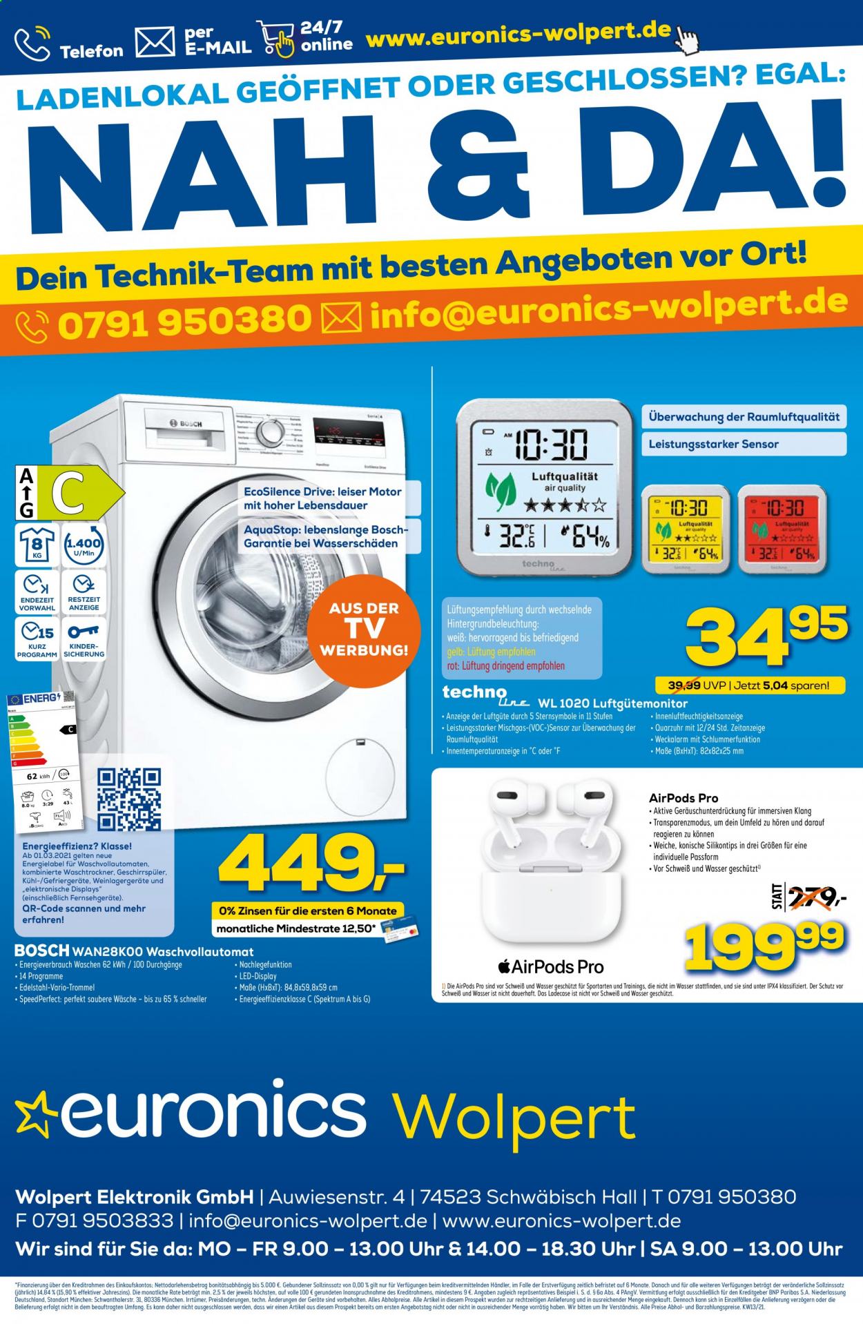 Euronics Prospekte  - 3.04.2021 - 9.04.2021. Seite 1
