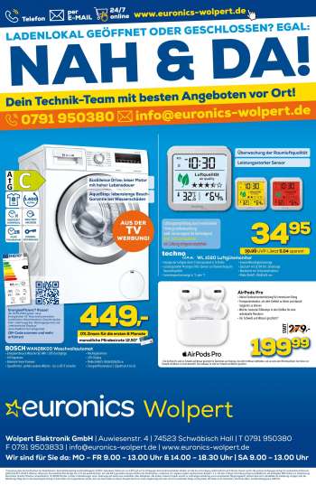 Prospekte Euronics - 3.4.2021 - 9.4.2021.