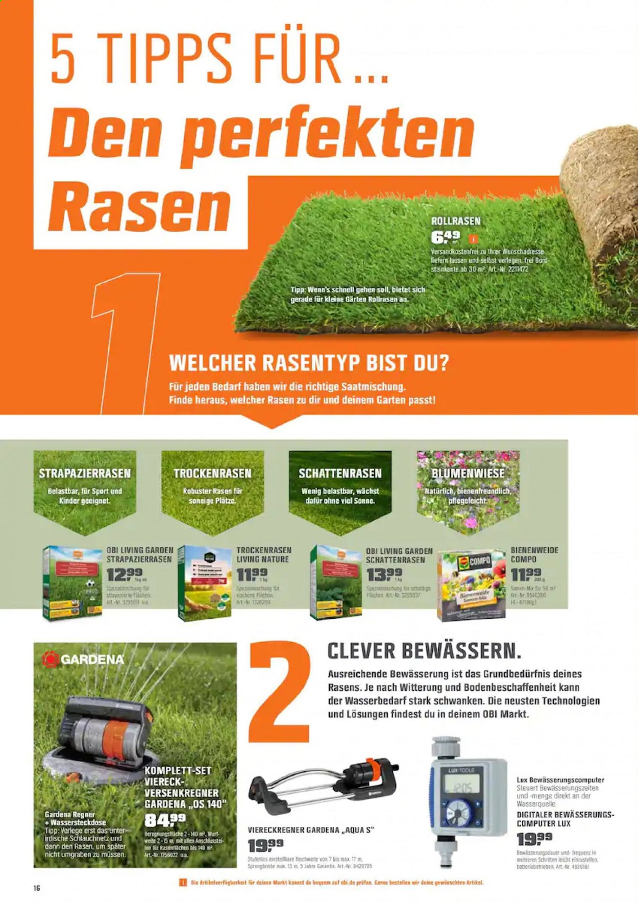 OBI Prospekte  - 24.03.2021 - 10.04.2021. Seite 16