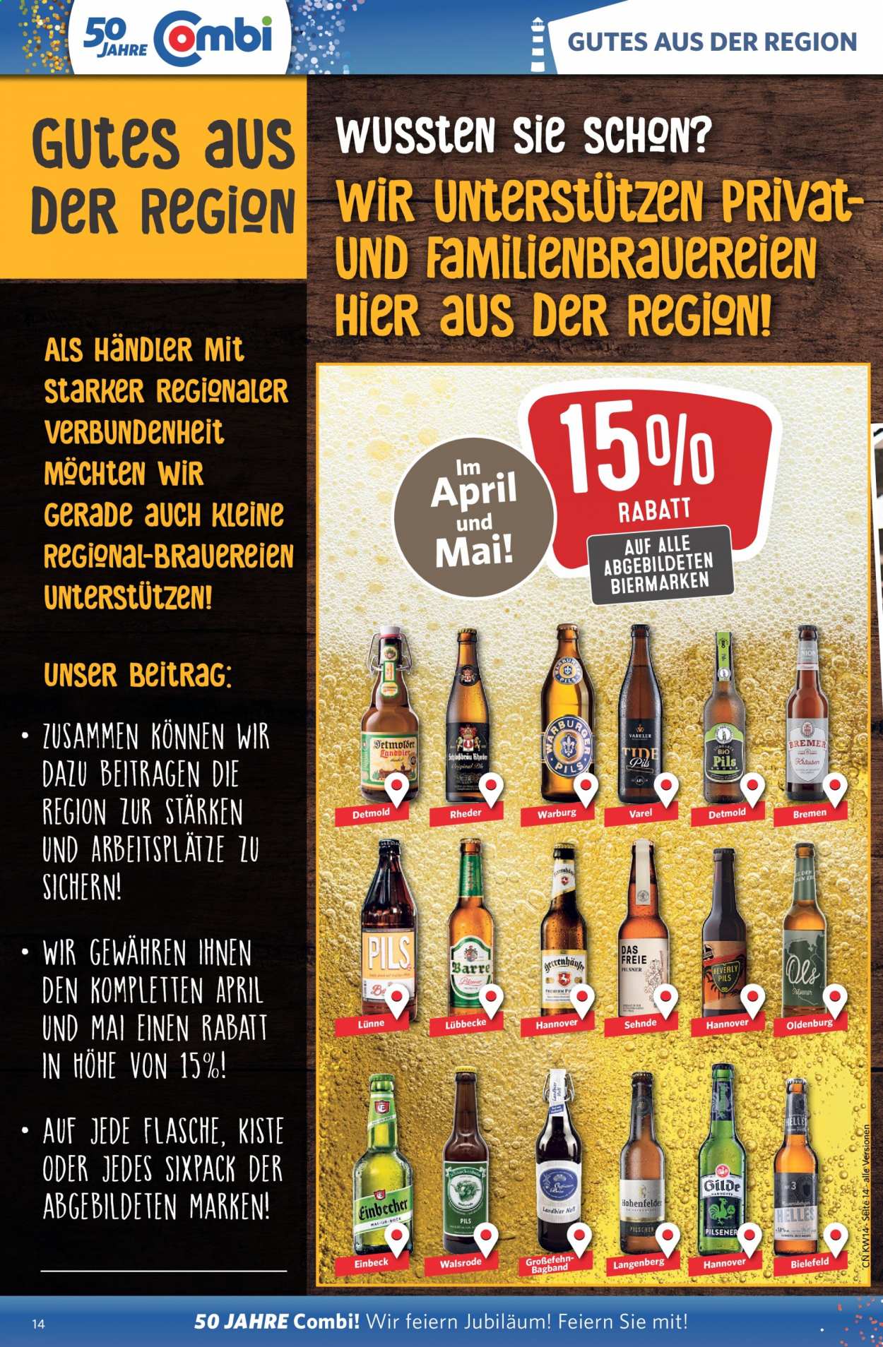 Combi Prospekte  - 6.04.2021 - 10.04.2021. Seite 14