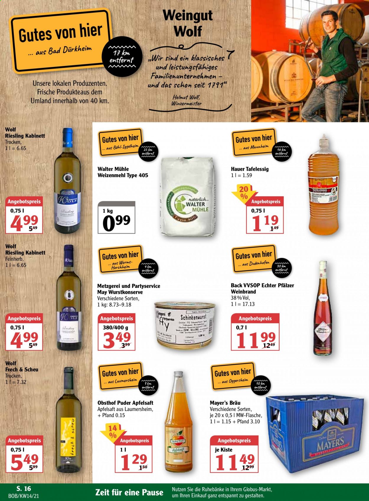 Globus Prospekte  - 6.04.2021 - 10.04.2021. Seite 16