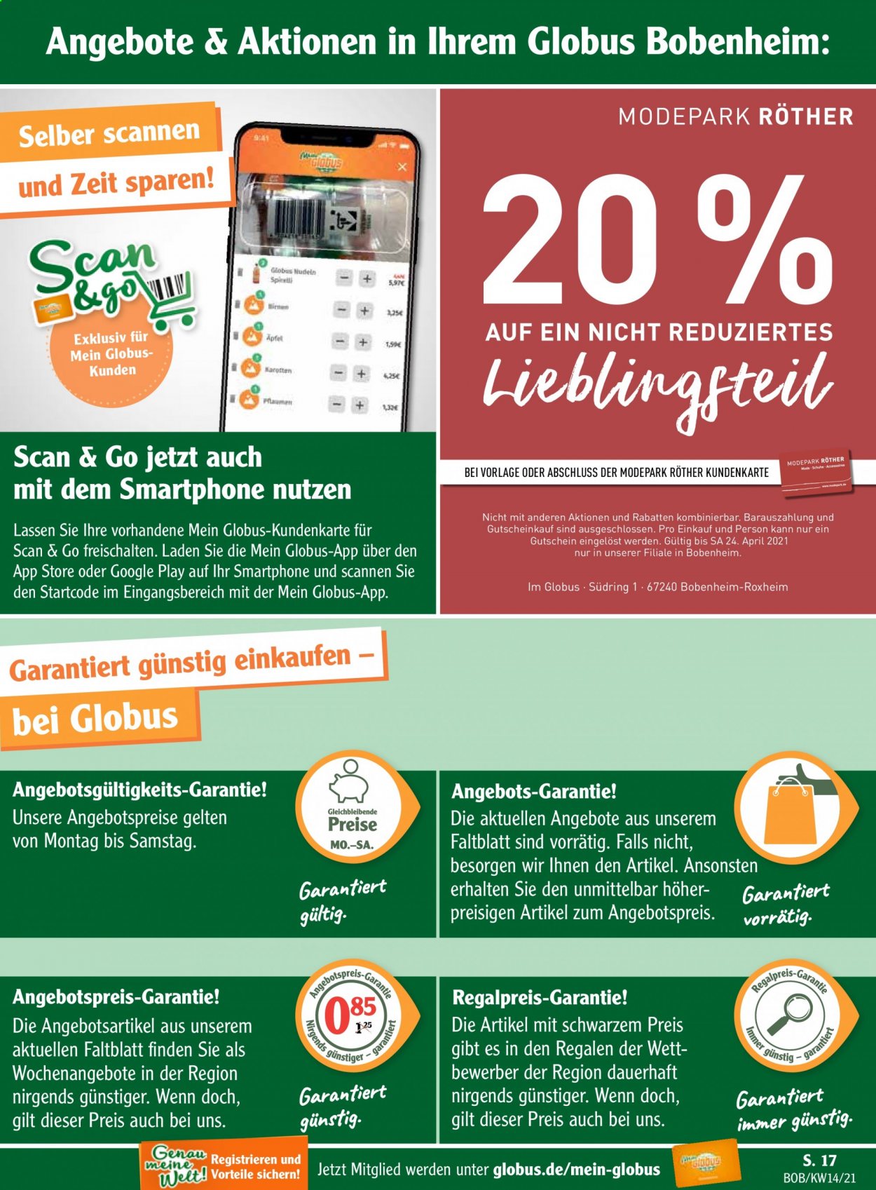 Globus Prospekte  - 6.04.2021 - 10.04.2021. Seite 17