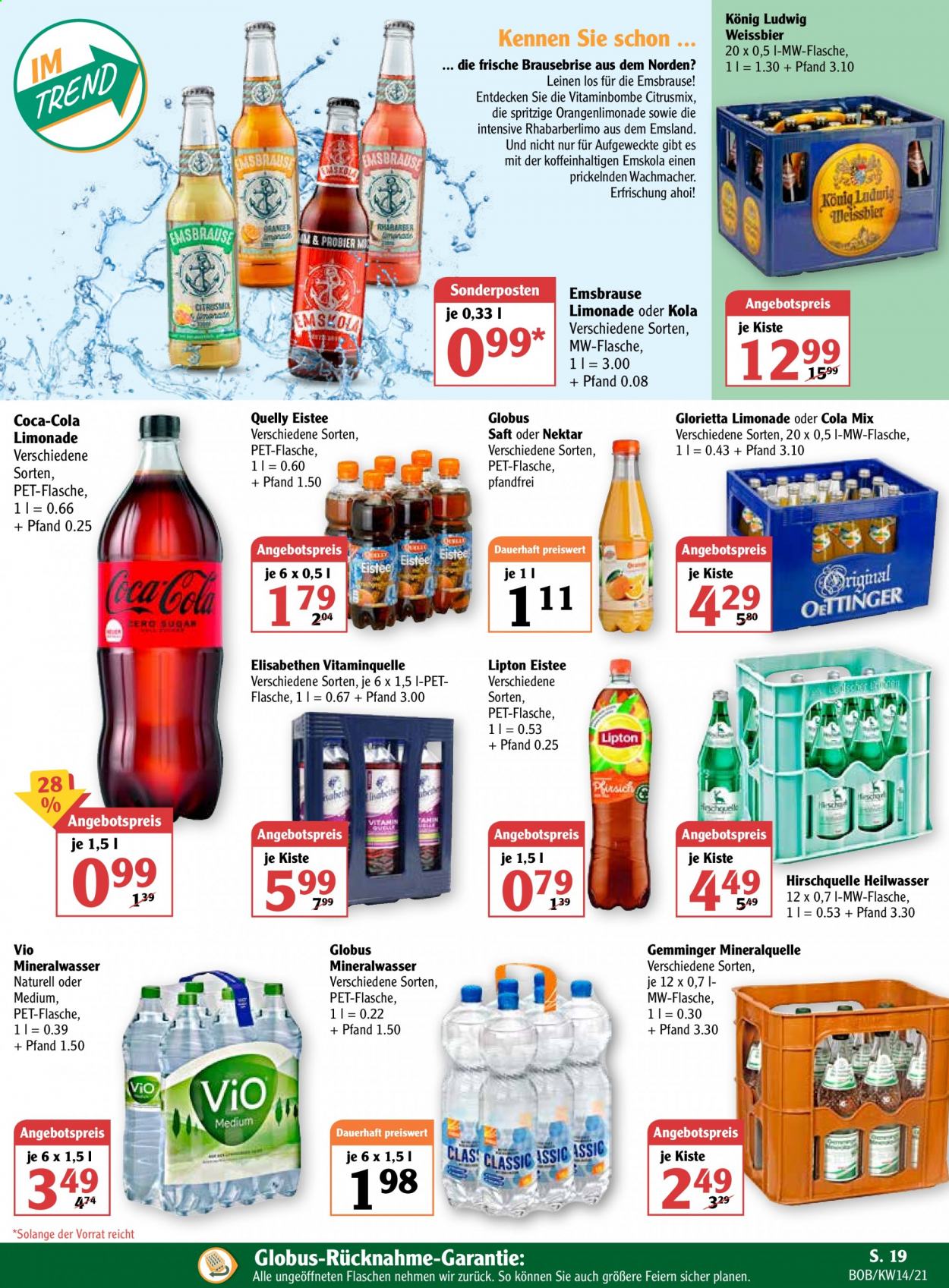 Globus Prospekte  - 6.04.2021 - 10.04.2021. Seite 19