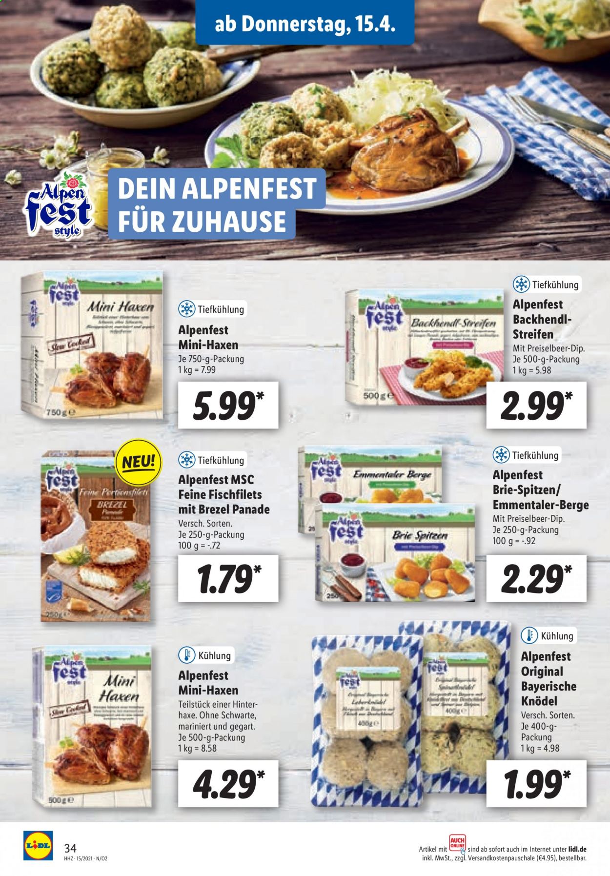 Lidl Prospekte  - 12.04.2021 - 17.04.2021. Seite 34