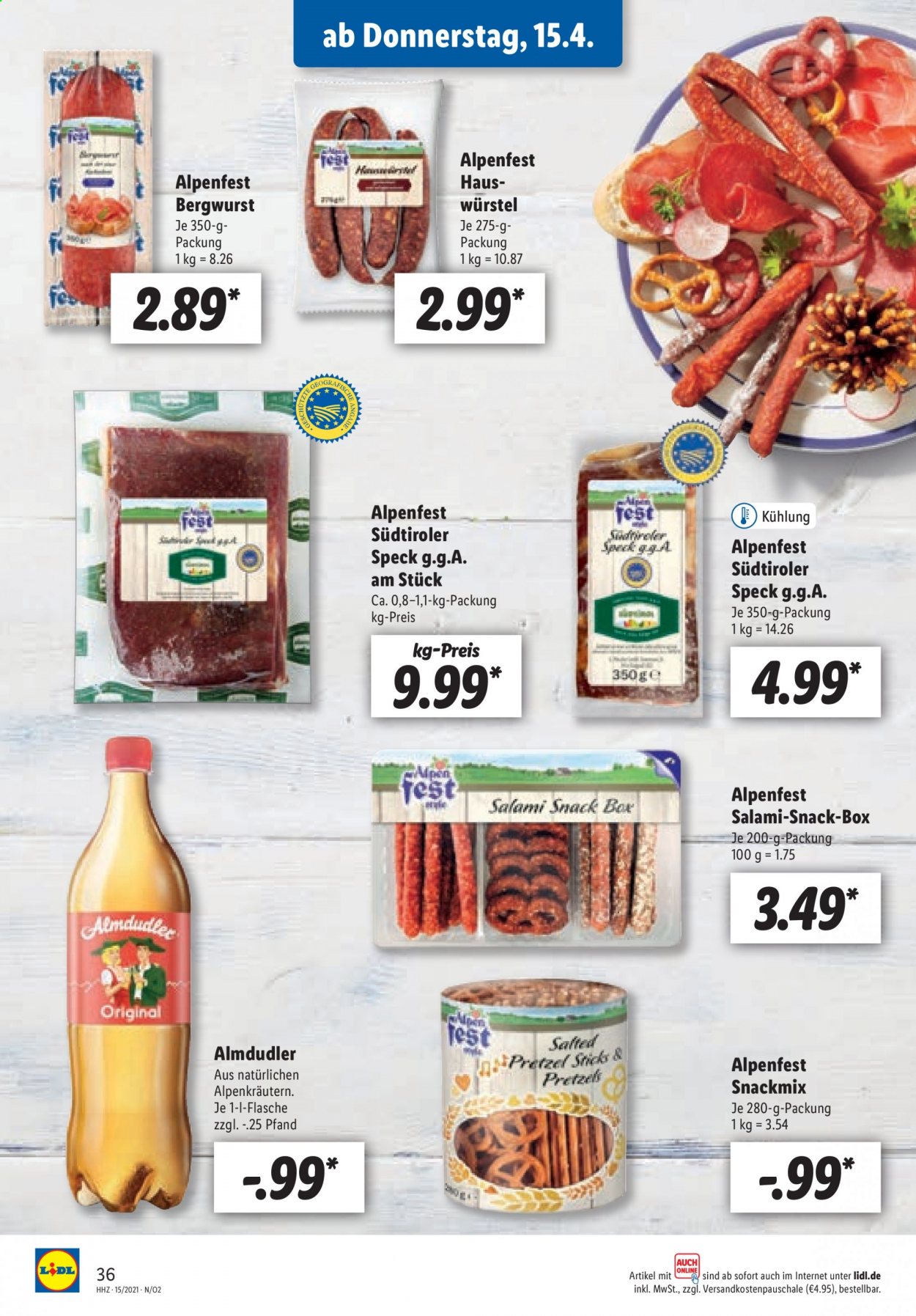 Lidl Prospekte  - 12.04.2021 - 17.04.2021. Seite 36