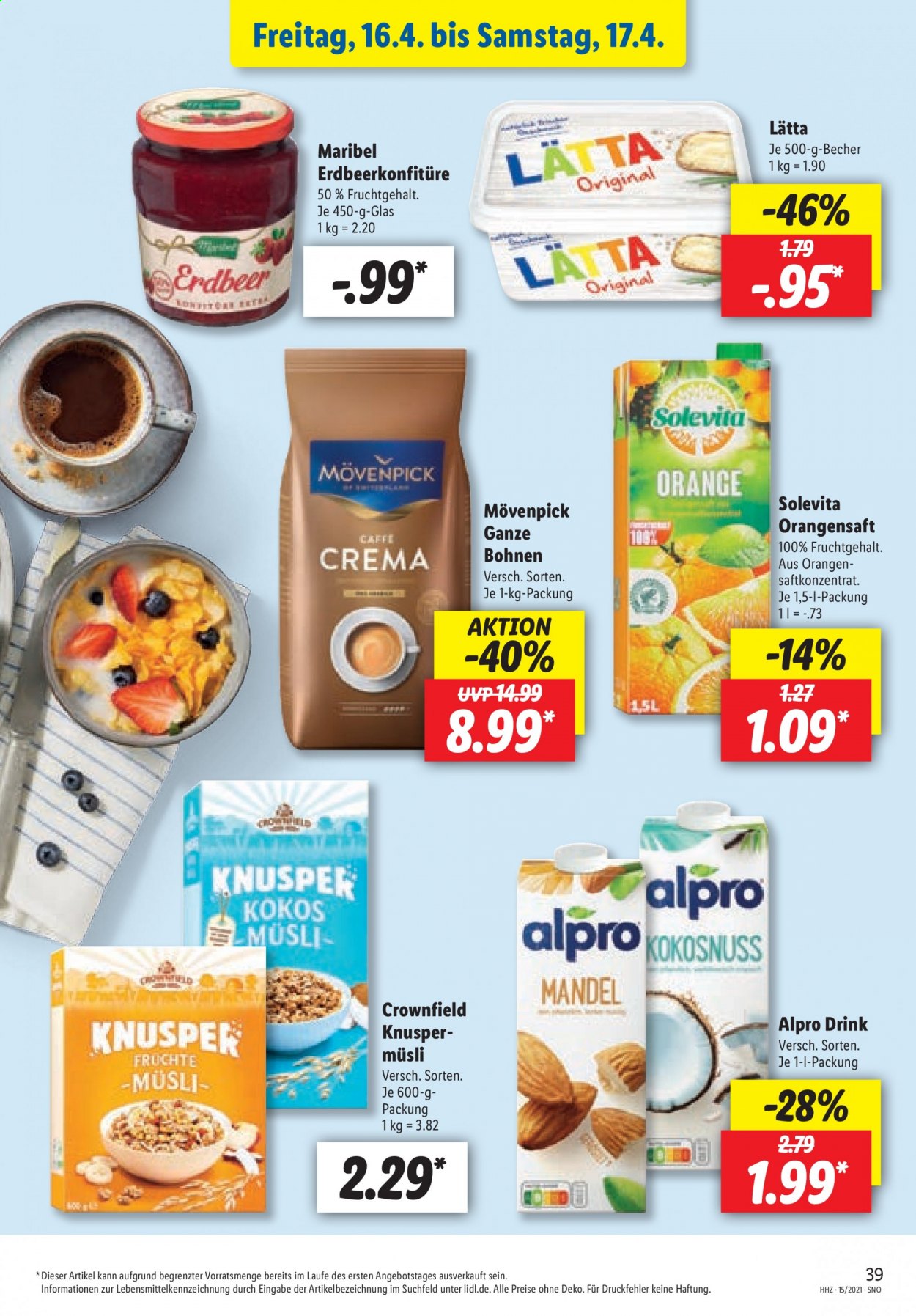 Lidl Prospekte  - 12.04.2021 - 17.04.2021. Seite 39