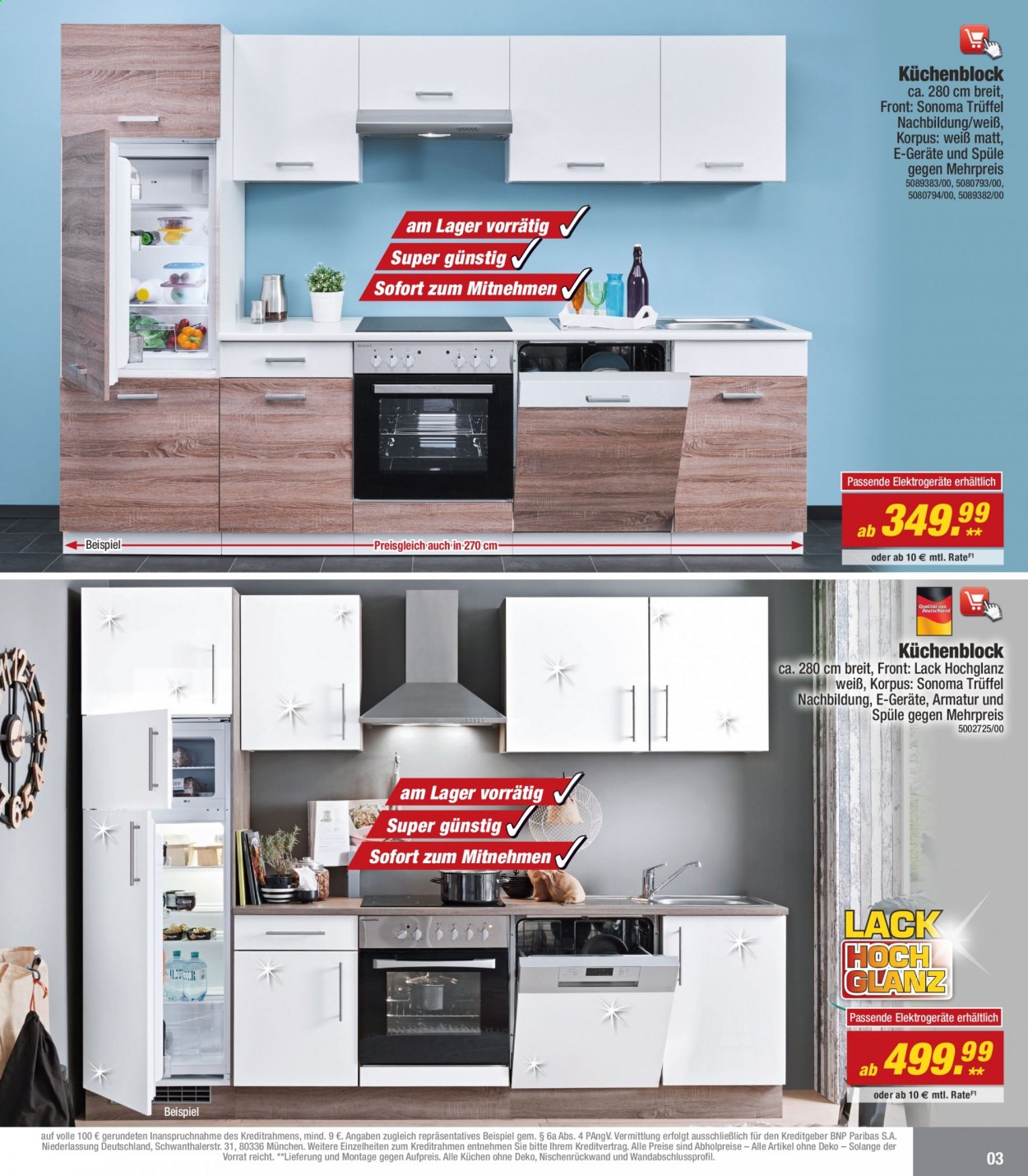 thumbnail - Prospekte Poco - 3.04.2021 - 31.08.2021 - Produkte in Aktion - Küchenblock, Küchen. Seite 3.