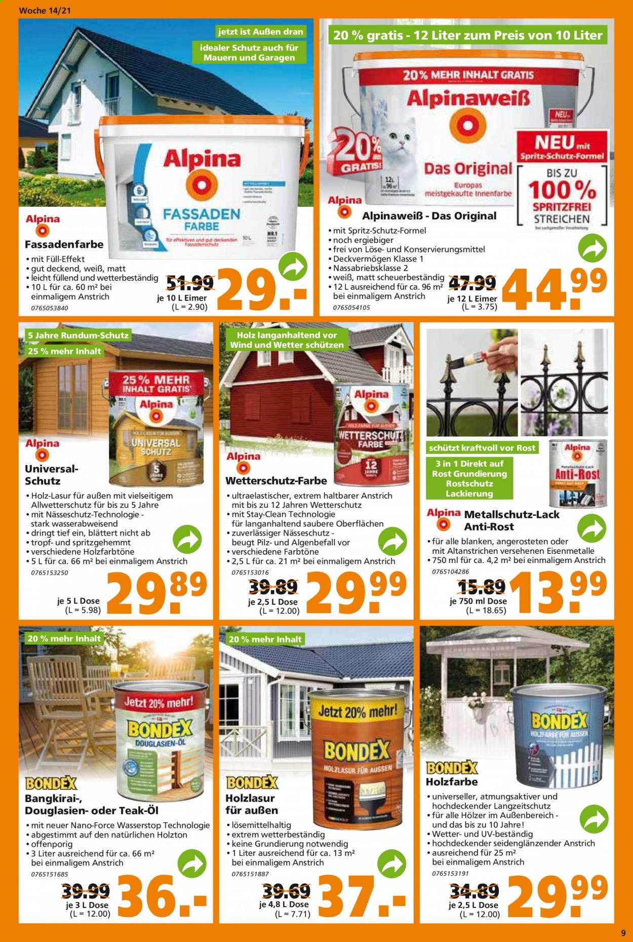 Globus Baumarkt Prospekte  - 6.04.2021 - 10.04.2021. Seite 9