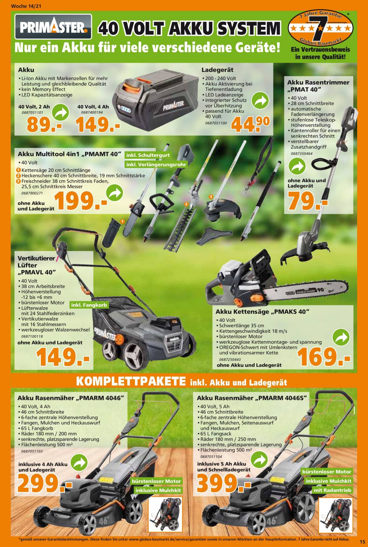 Globus Baumarkt Prospekte  - 6.04.2021 - 10.04.2021. Seite 15
