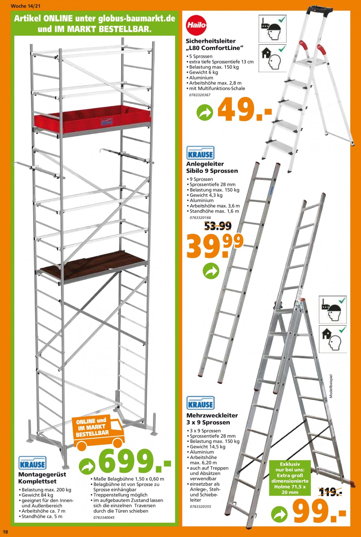 Globus Baumarkt Prospekte  - 6.04.2021 - 10.04.2021. Seite 18