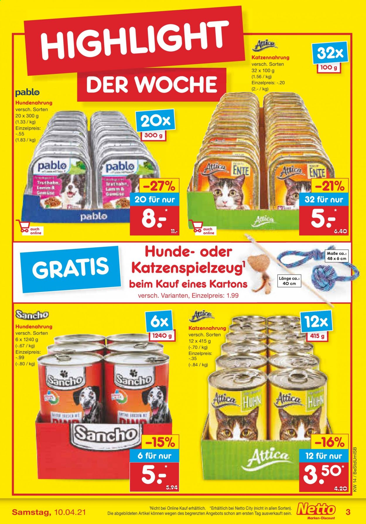Netto Marken-Discount Prospekte  - 6.04.2021 - 10.04.2021. Seite 3