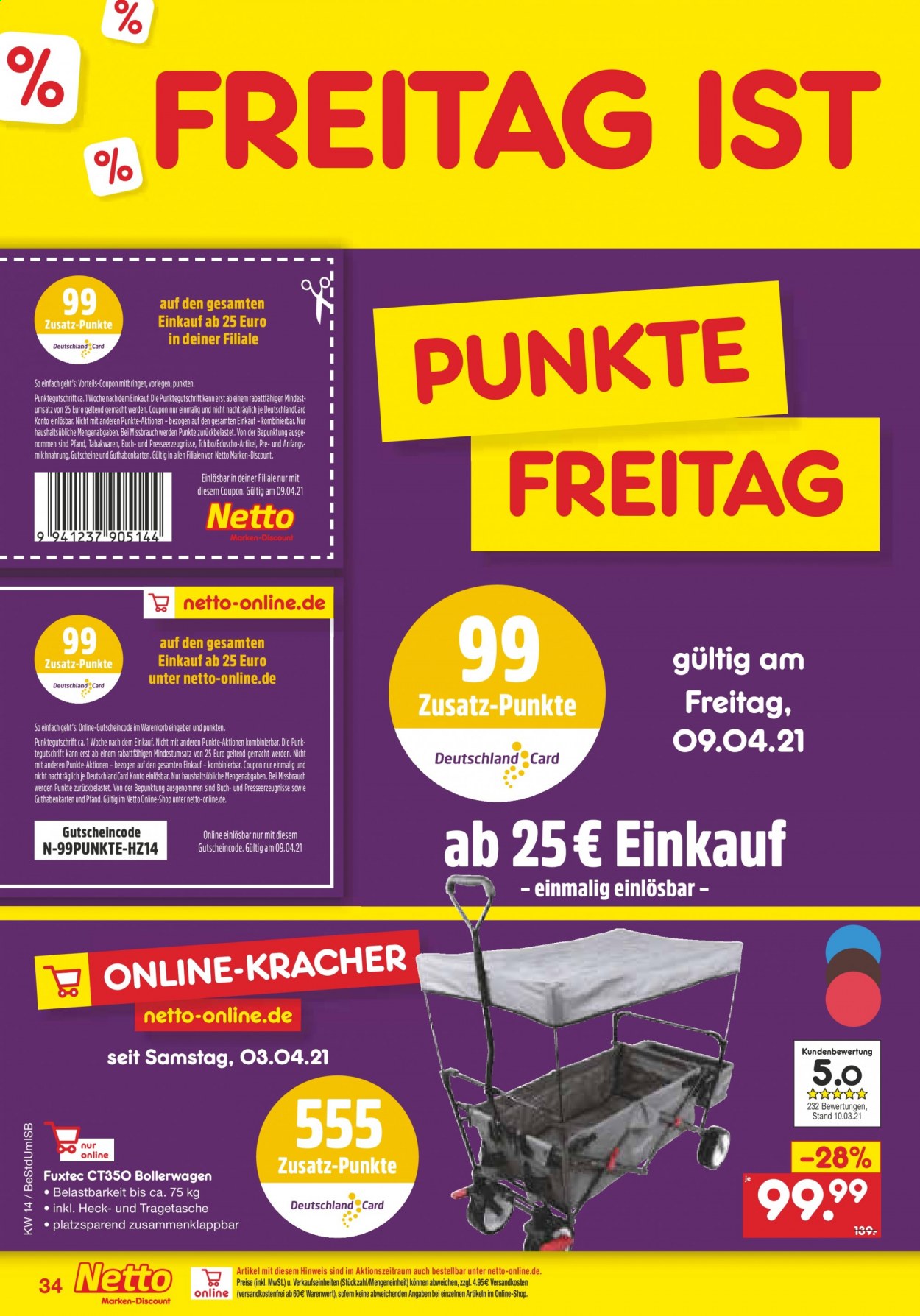 Netto Marken-Discount Prospekte  - 6.04.2021 - 10.04.2021. Seite 34