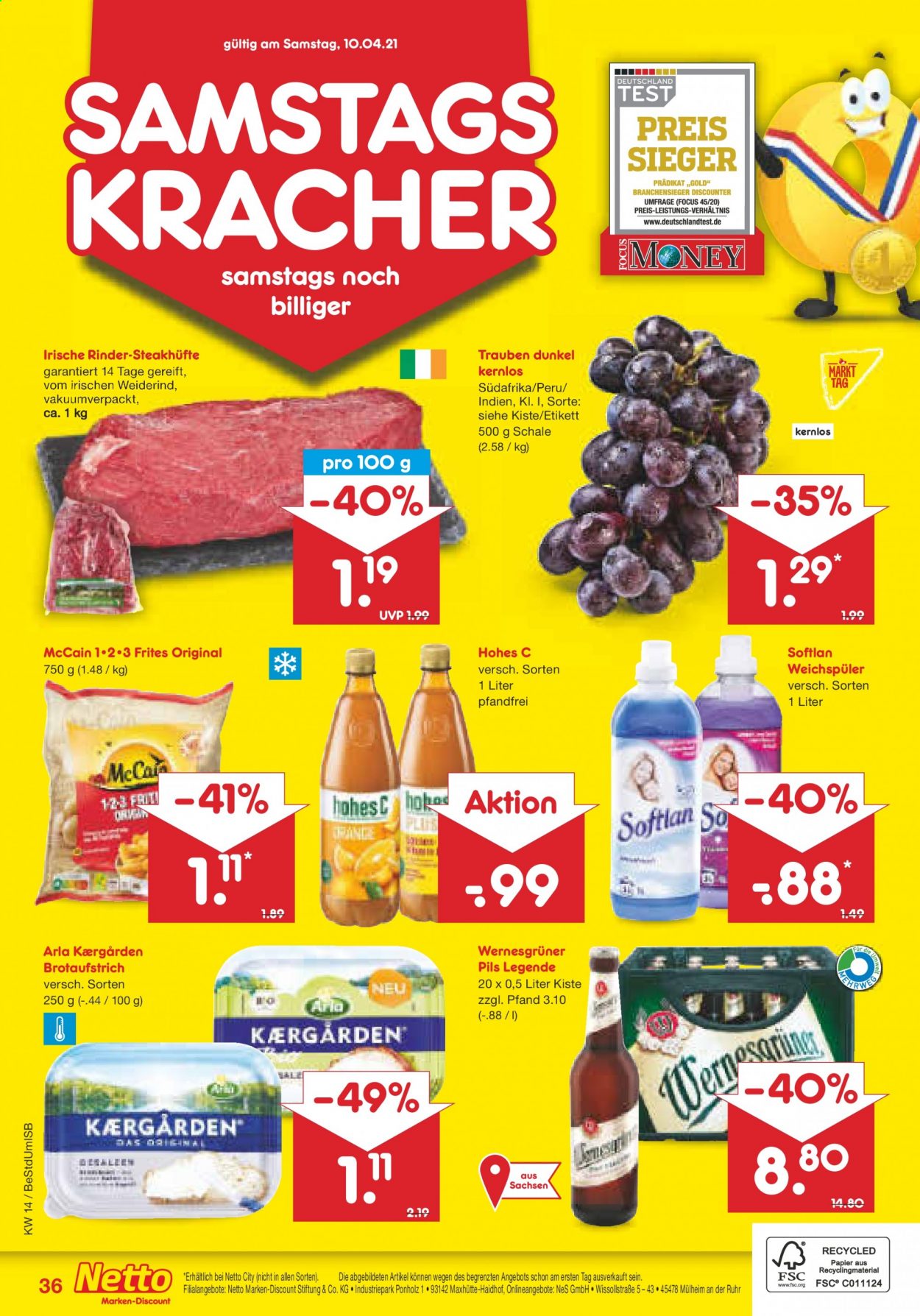 Netto Marken-Discount Prospekte  - 6.04.2021 - 10.04.2021. Seite 36