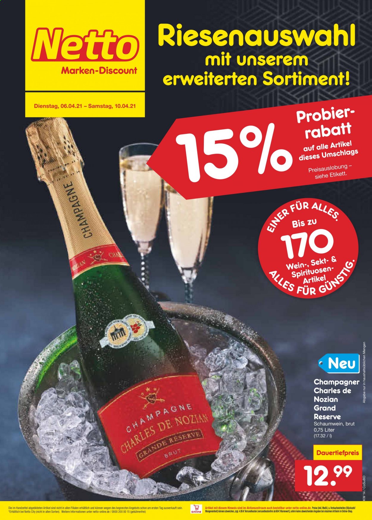 Netto Marken-Discount Prospekte  - 6.04.2021 - 10.04.2021. Seite 1