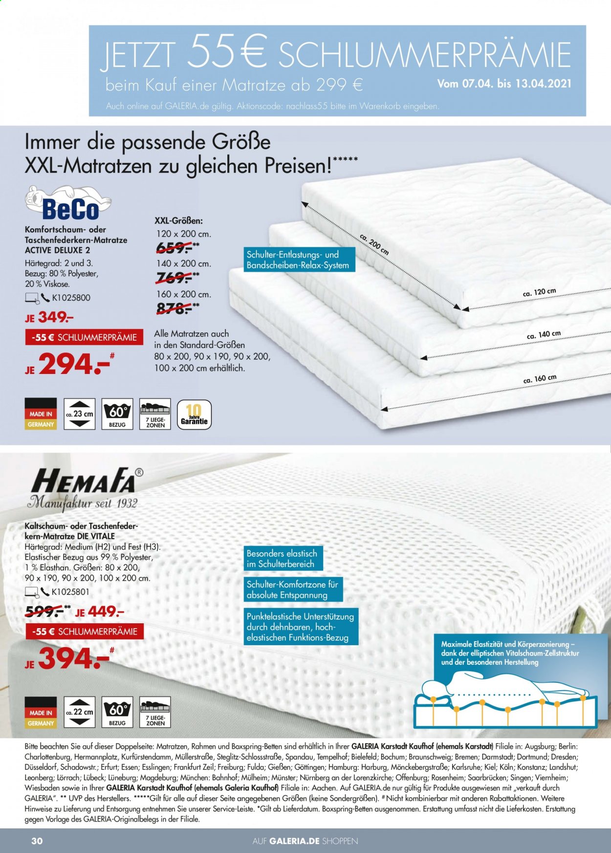 GALERIA Karstadt Kaufhof Prospekte  - 7.04.2021 - 13.04.2021. Seite 30