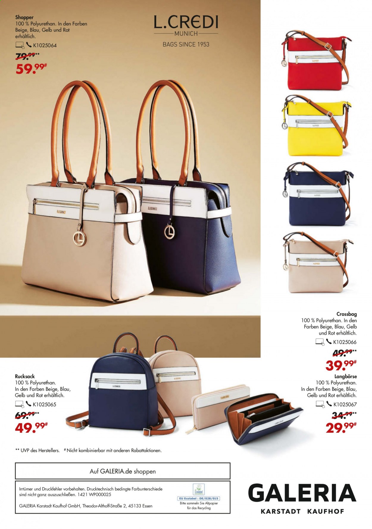 GALERIA Karstadt Kaufhof Prospekte  - 7.04.2021 - 13.04.2021. Seite 44