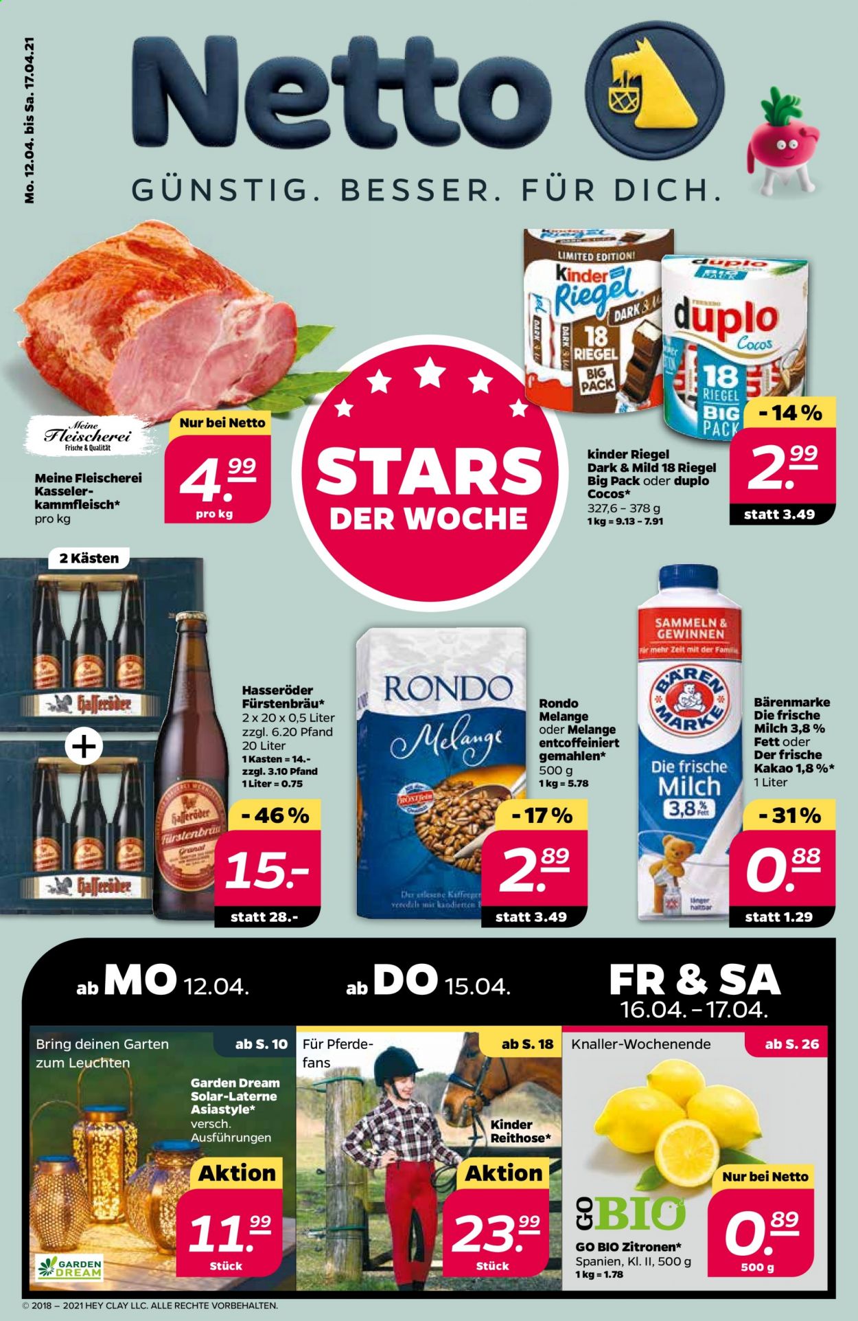 Netto Prospekte  - 12.04.2021 - 17.04.2021. Seite 1
