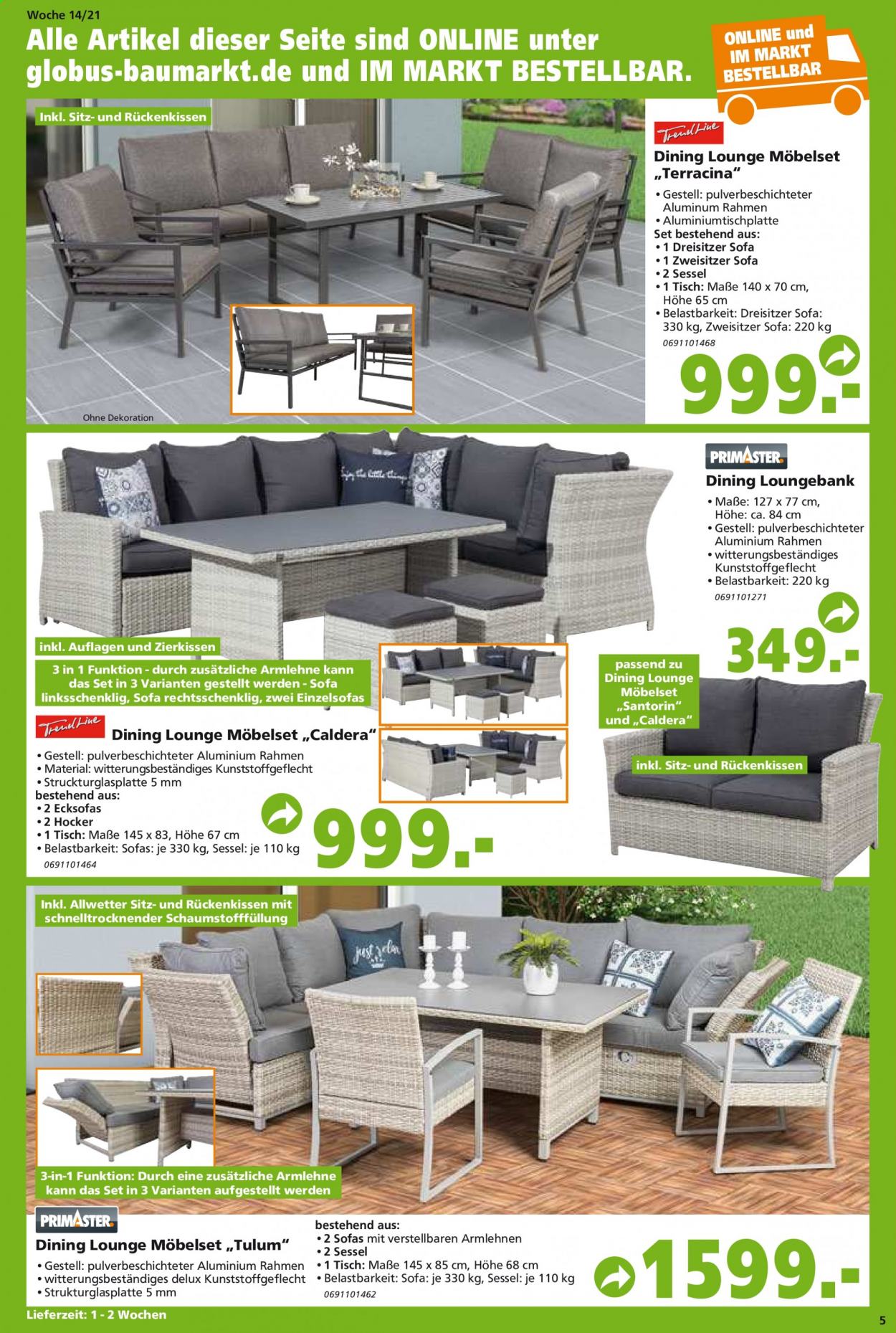 Globus Baumarkt Prospekte  - 6.04.2021 - 13.04.2021. Seite 5
