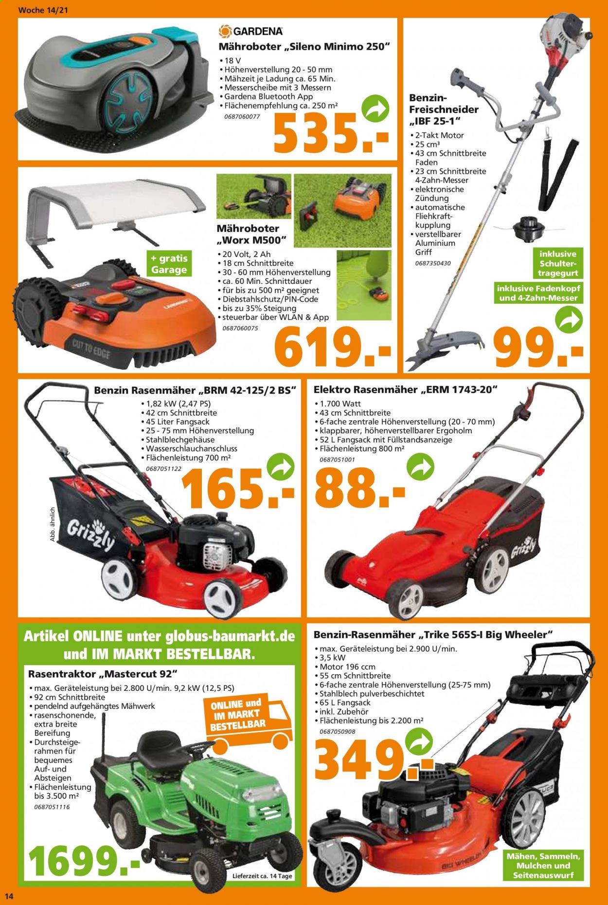 Globus Baumarkt Prospekte  - 6.04.2021 - 13.04.2021. Seite 14
