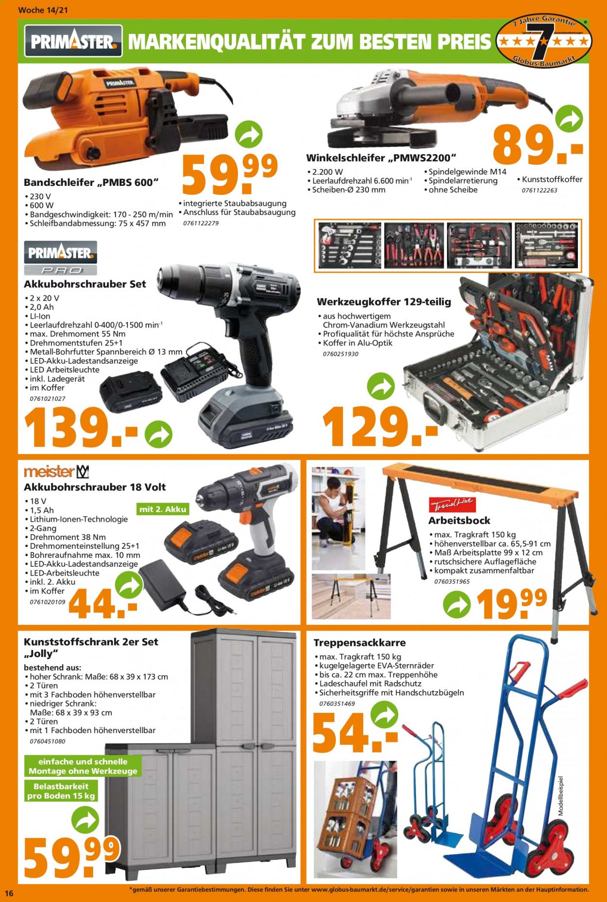 Globus Baumarkt Prospekte  - 6.04.2021 - 13.04.2021. Seite 16