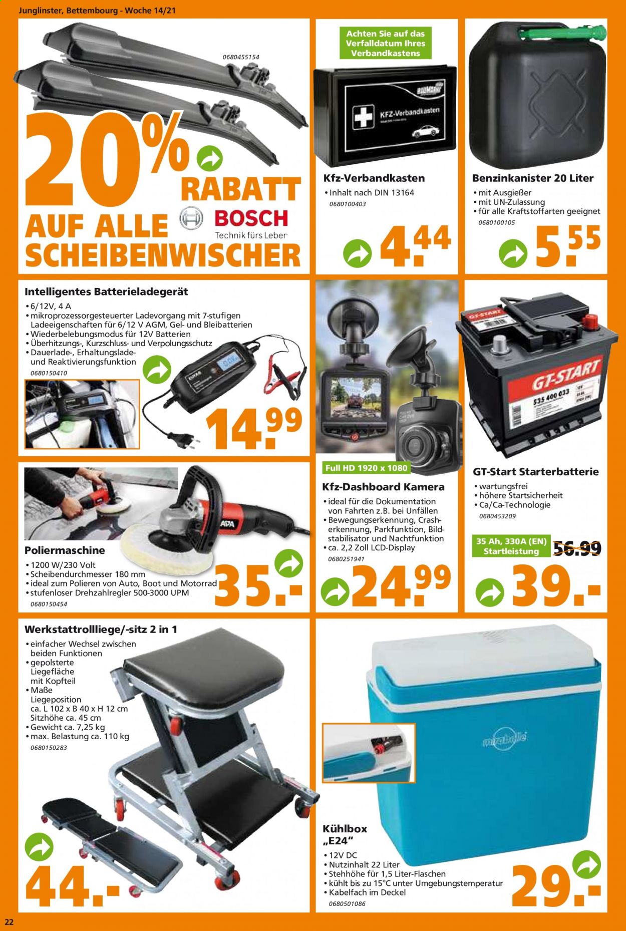 Globus Baumarkt Prospekte  - 6.04.2021 - 13.04.2021. Seite 22