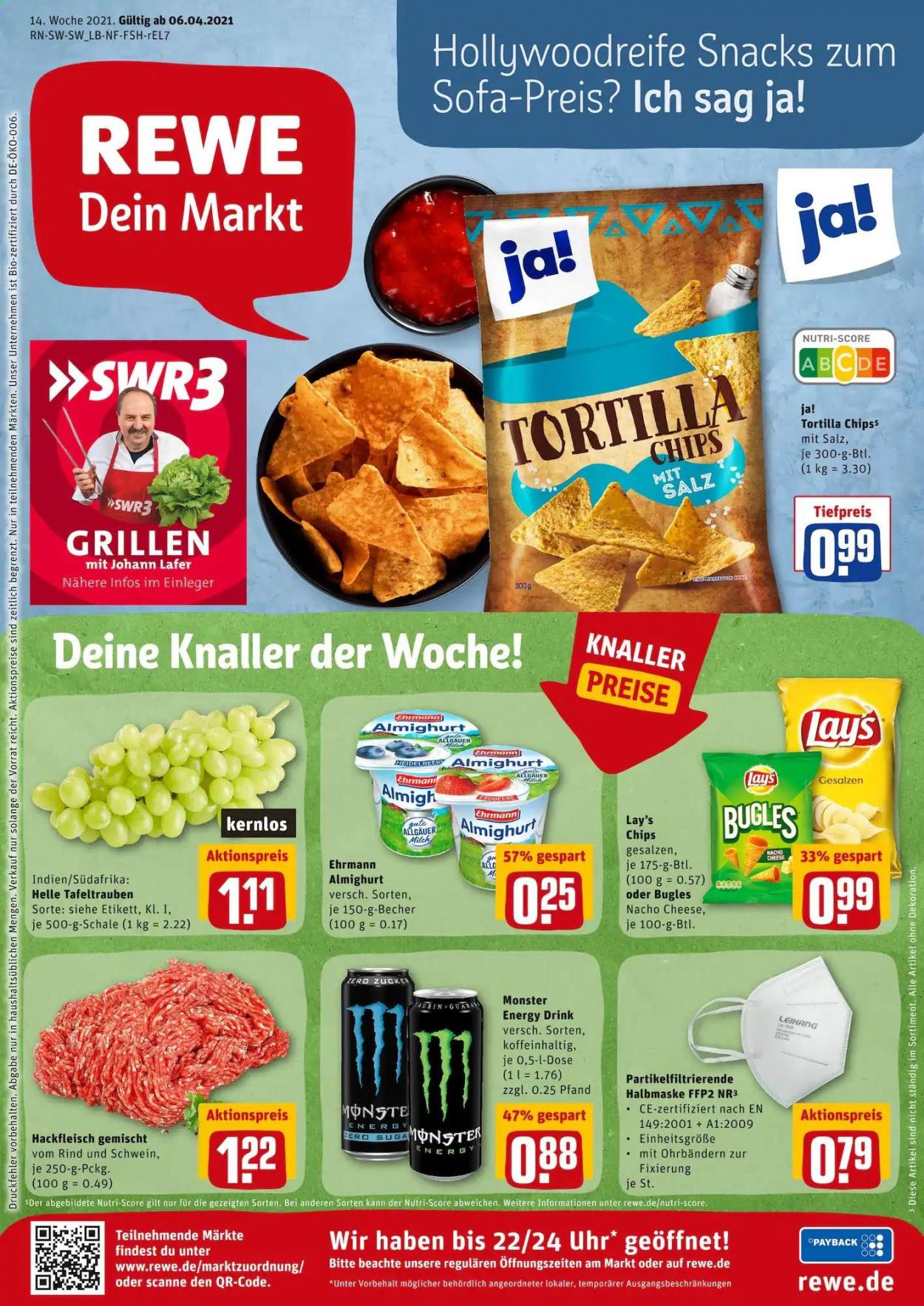 REWE Prospekte  - 6.04.2021 - 10.04.2021. Seite 1