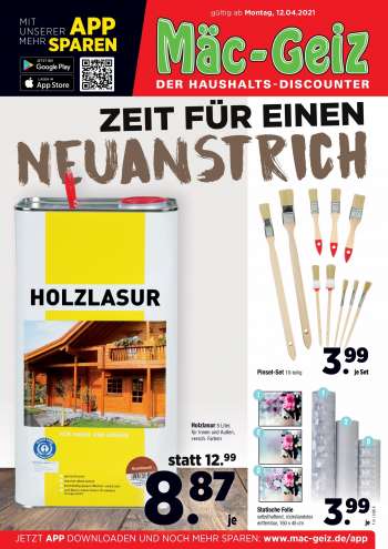 Prospekte Mäc-Geiz - 12.4.2021 - 17.4.2021.
