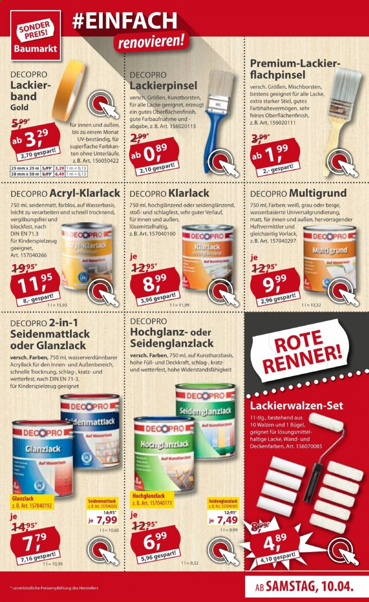 Sonderpreis-Baumarkt Prospekte  - 10.04.2021 - 16.04.2021. Seite 19