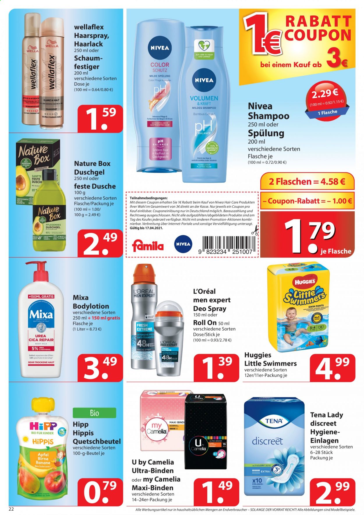 famila Prospekte  - 12.04.2021 - 17.04.2021. Seite 22