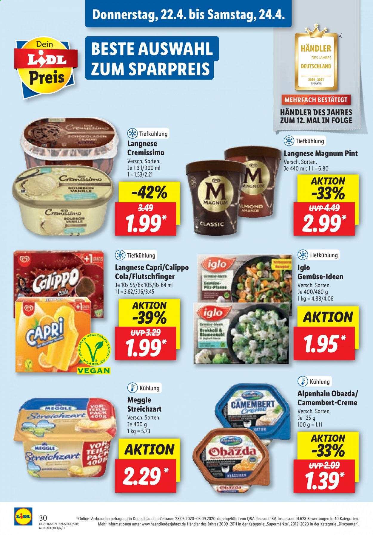 Lidl Prospekte  - 19.04.2021 - 24.04.2021. Seite 30